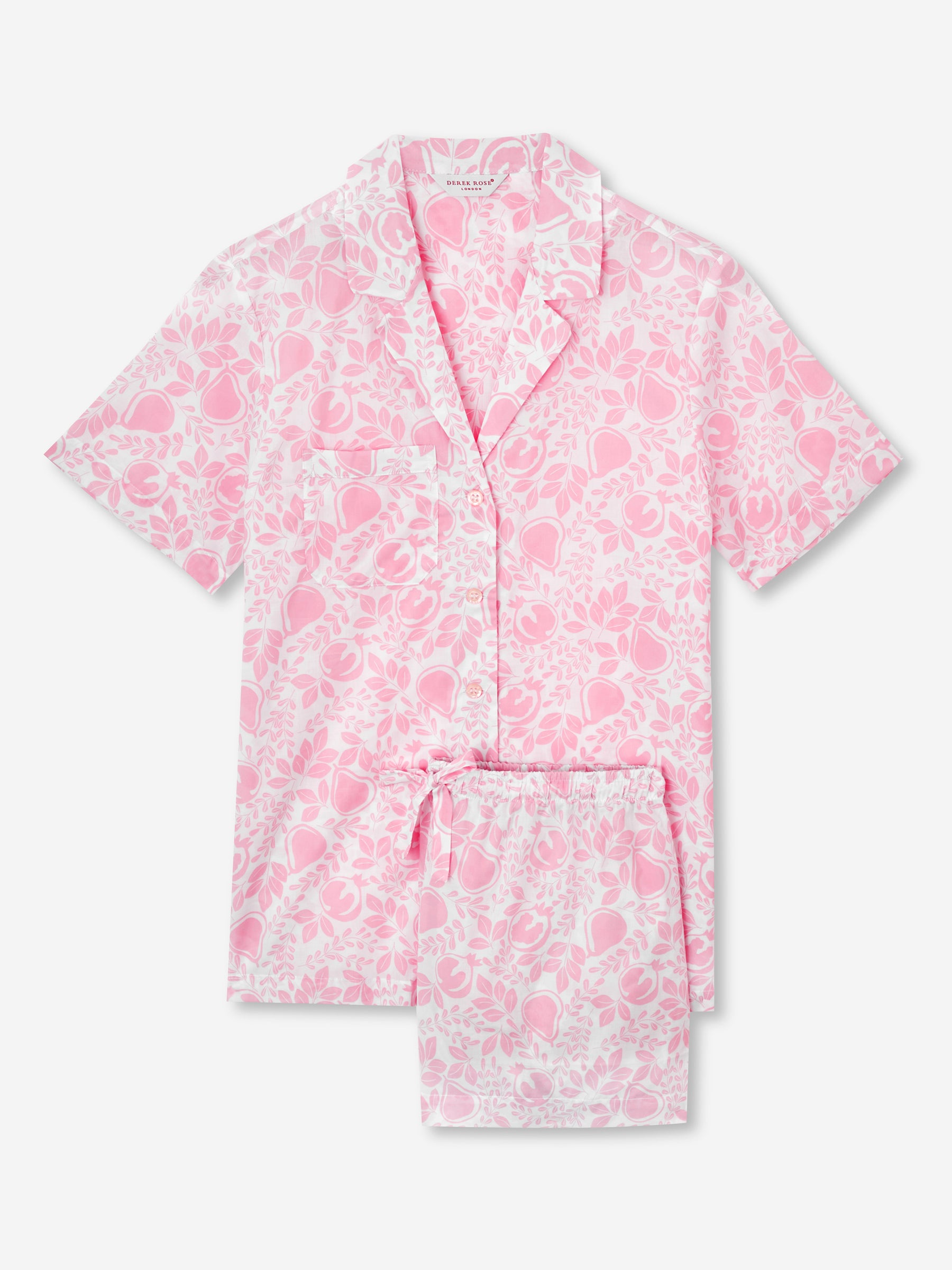 Women's Short Pyjamas Nelson 89 Cotton Batiste Pink