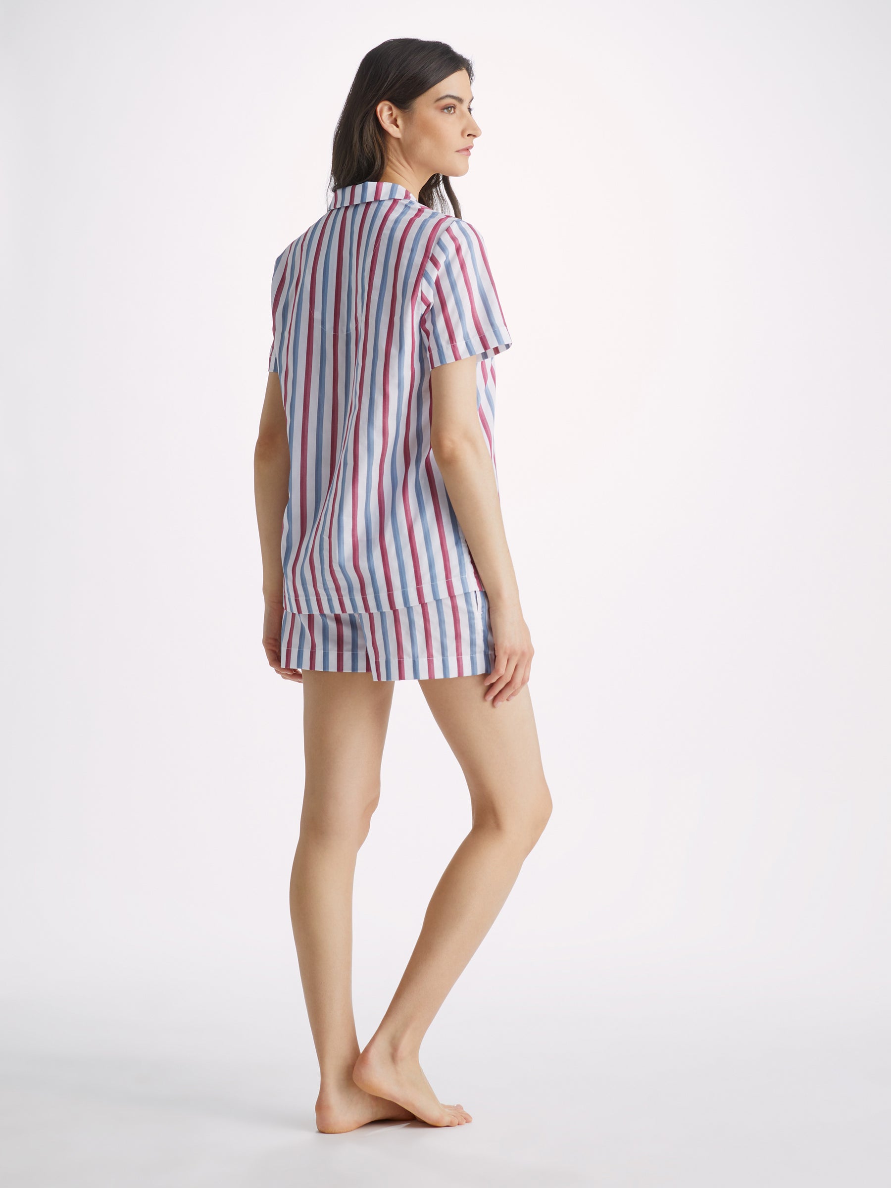 Women's Short Pyjamas Capri 22 Cotton Batiste Multi