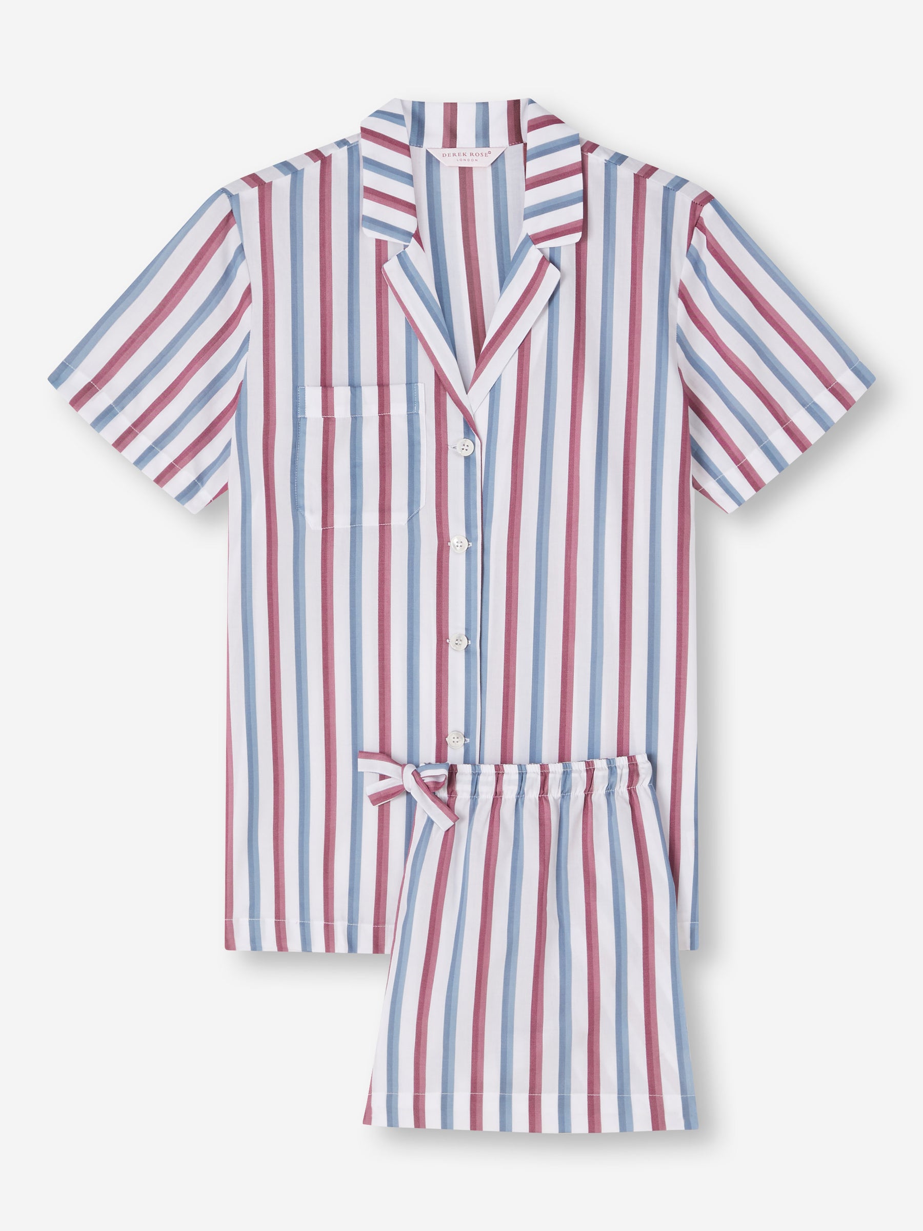 Women's Short Pyjamas Capri 22 Cotton Batiste Multi