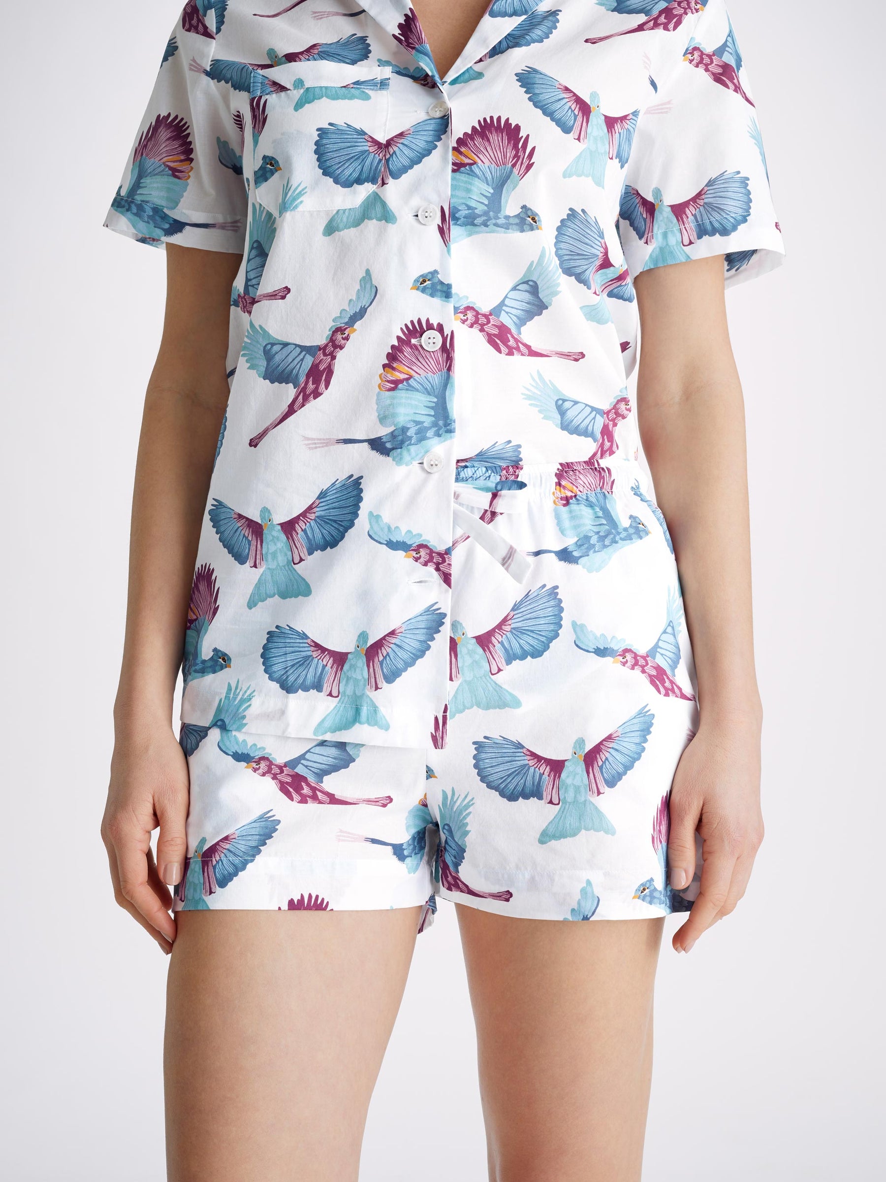 Women's Short Pyjamas Ledbury 63 Cotton Batiste White