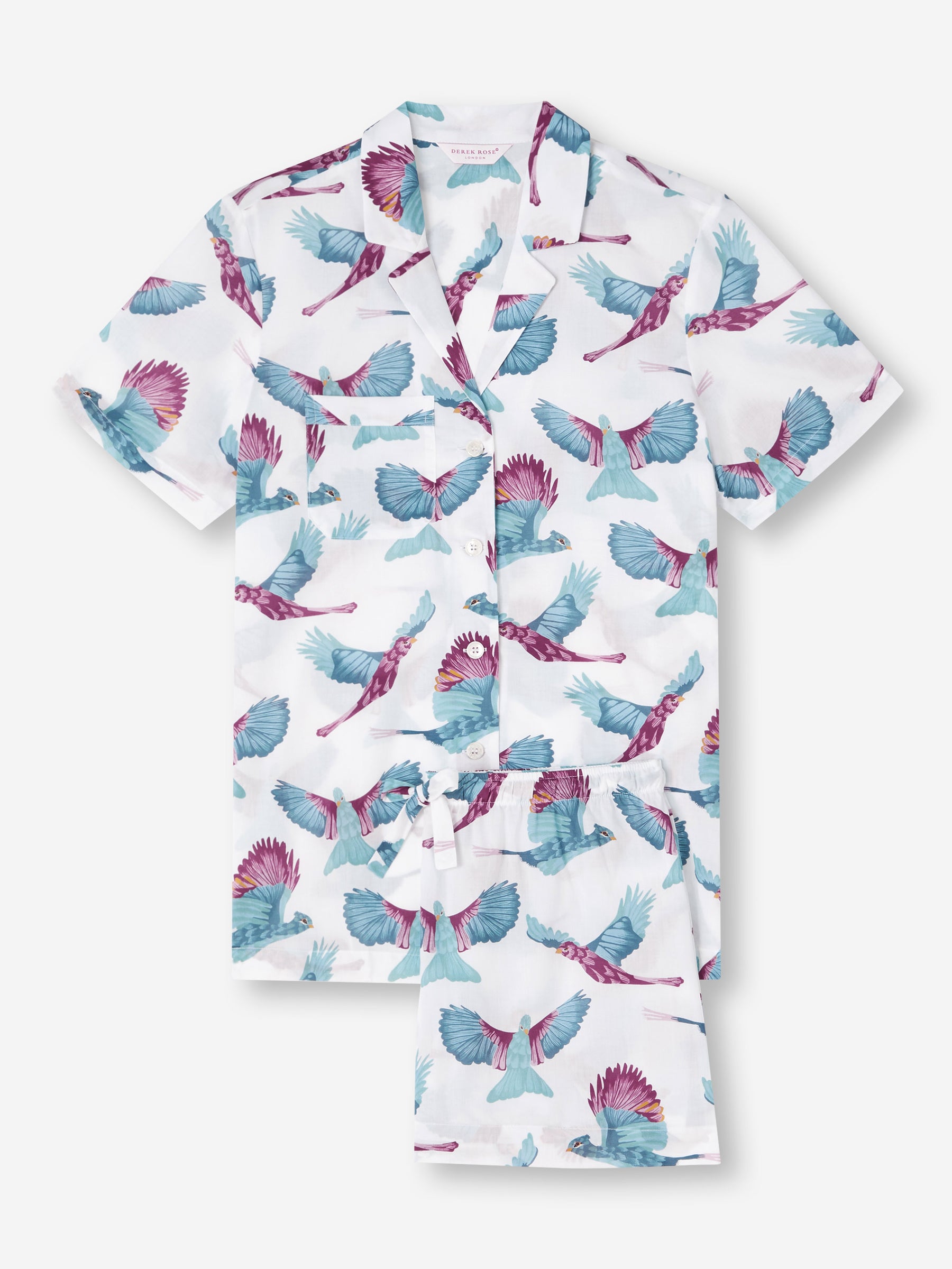 Women's Short Pyjamas Ledbury 63 Cotton Batiste White