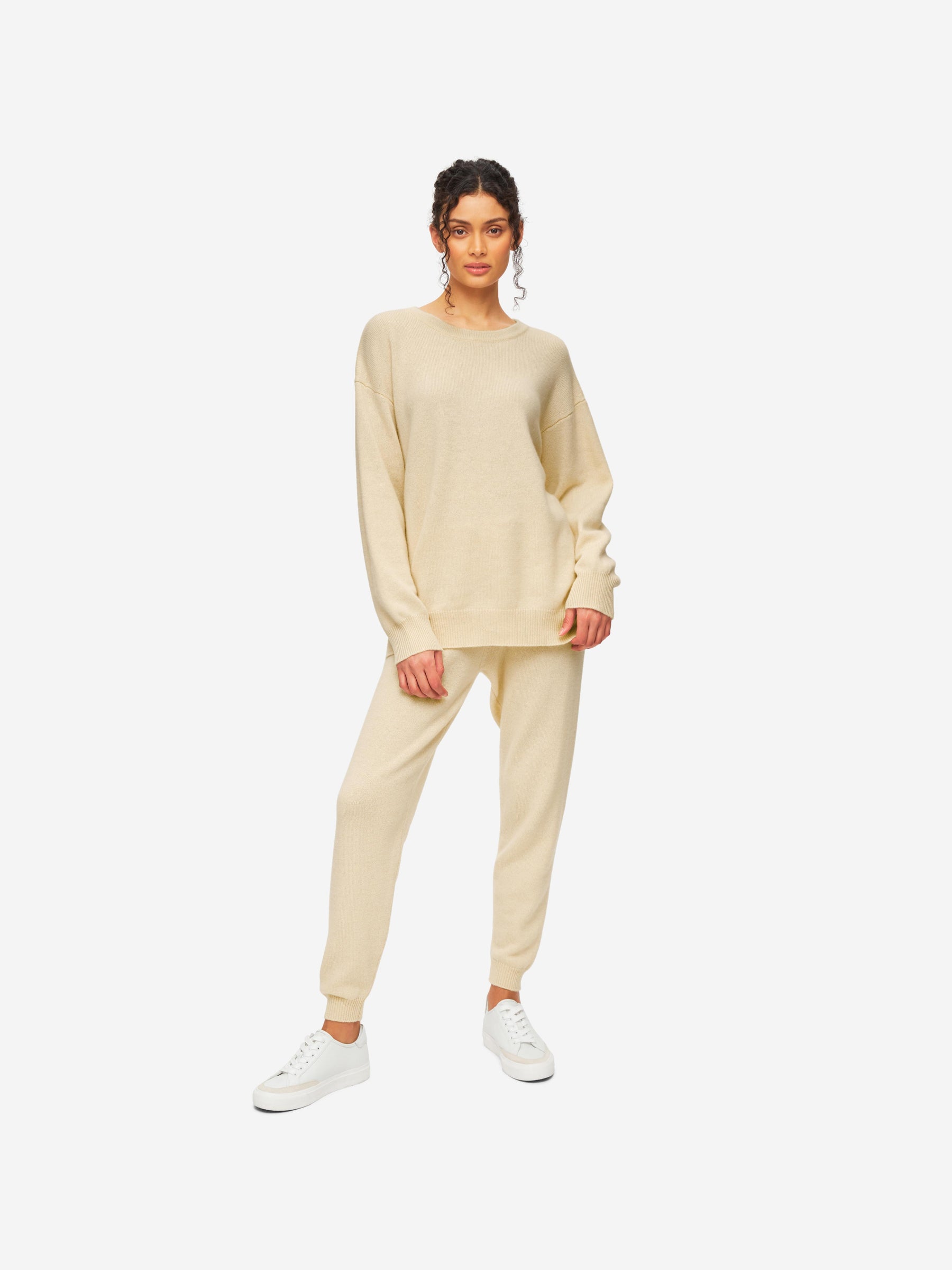 Women's Relaxed Sweater Daphne Cashmere Beige