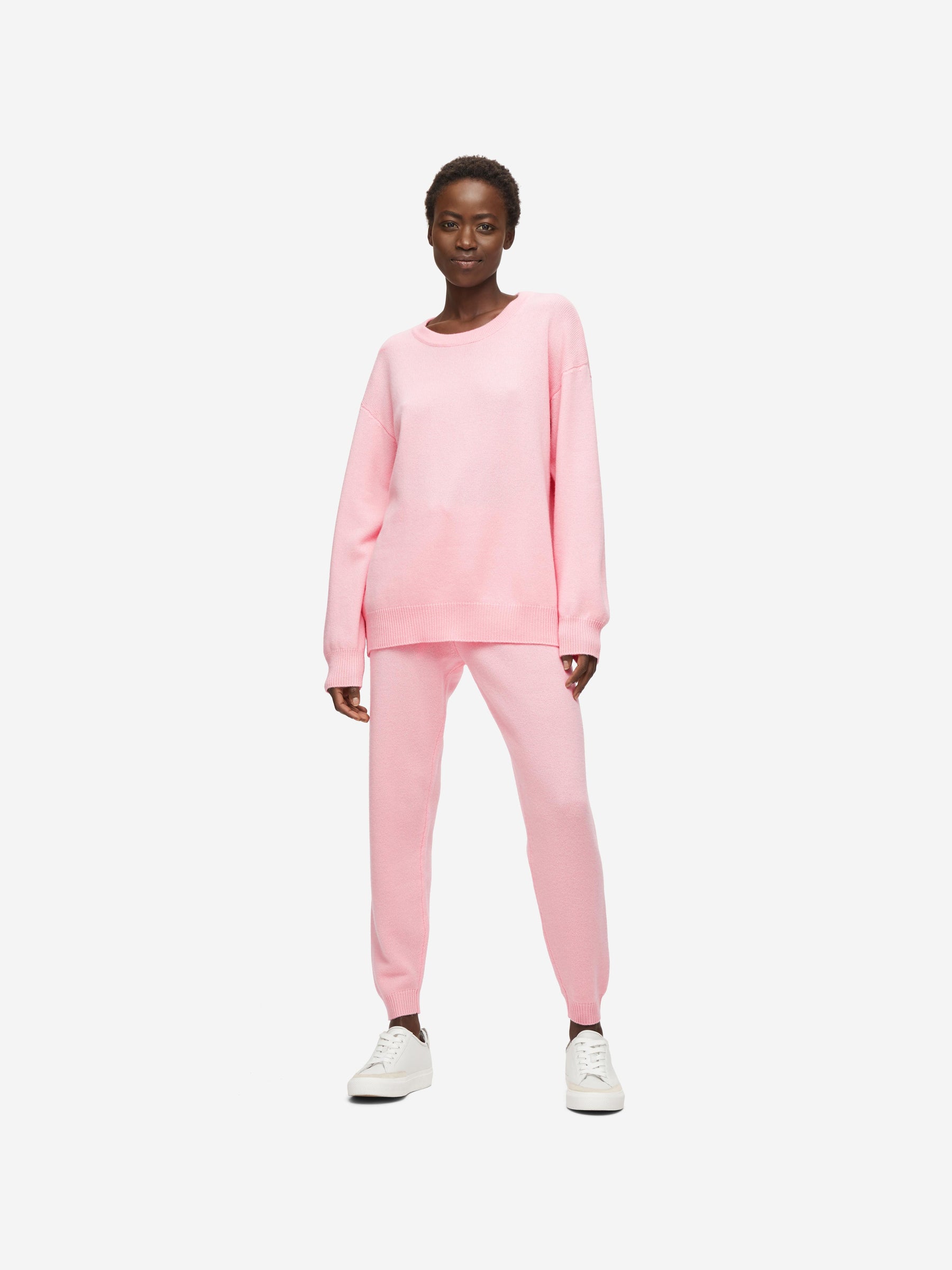 Women's Relaxed Sweater Daphne Cashmere Pink