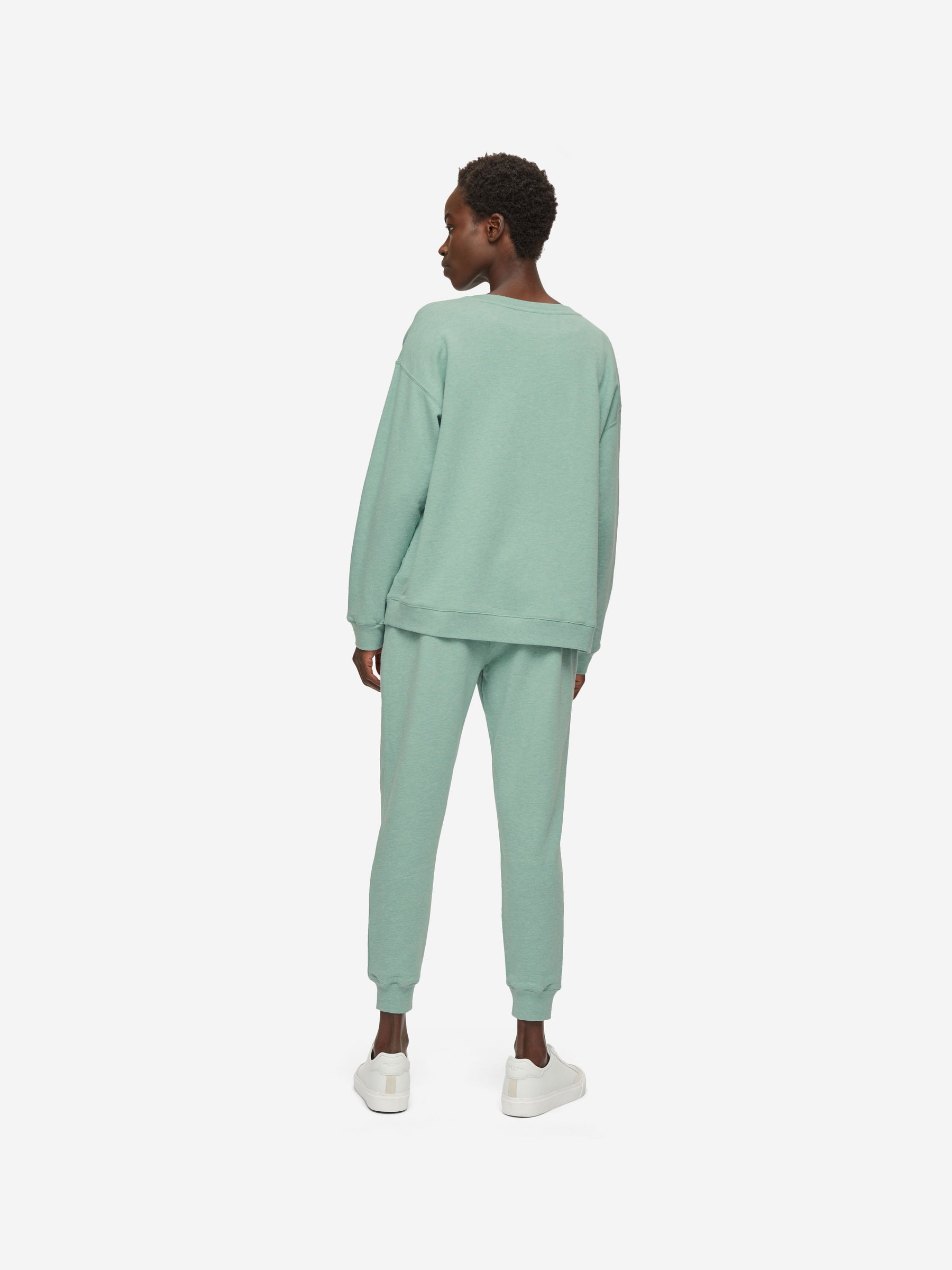 Women's Sweatshirt Quinn Cotton Modal Soft Green Heather