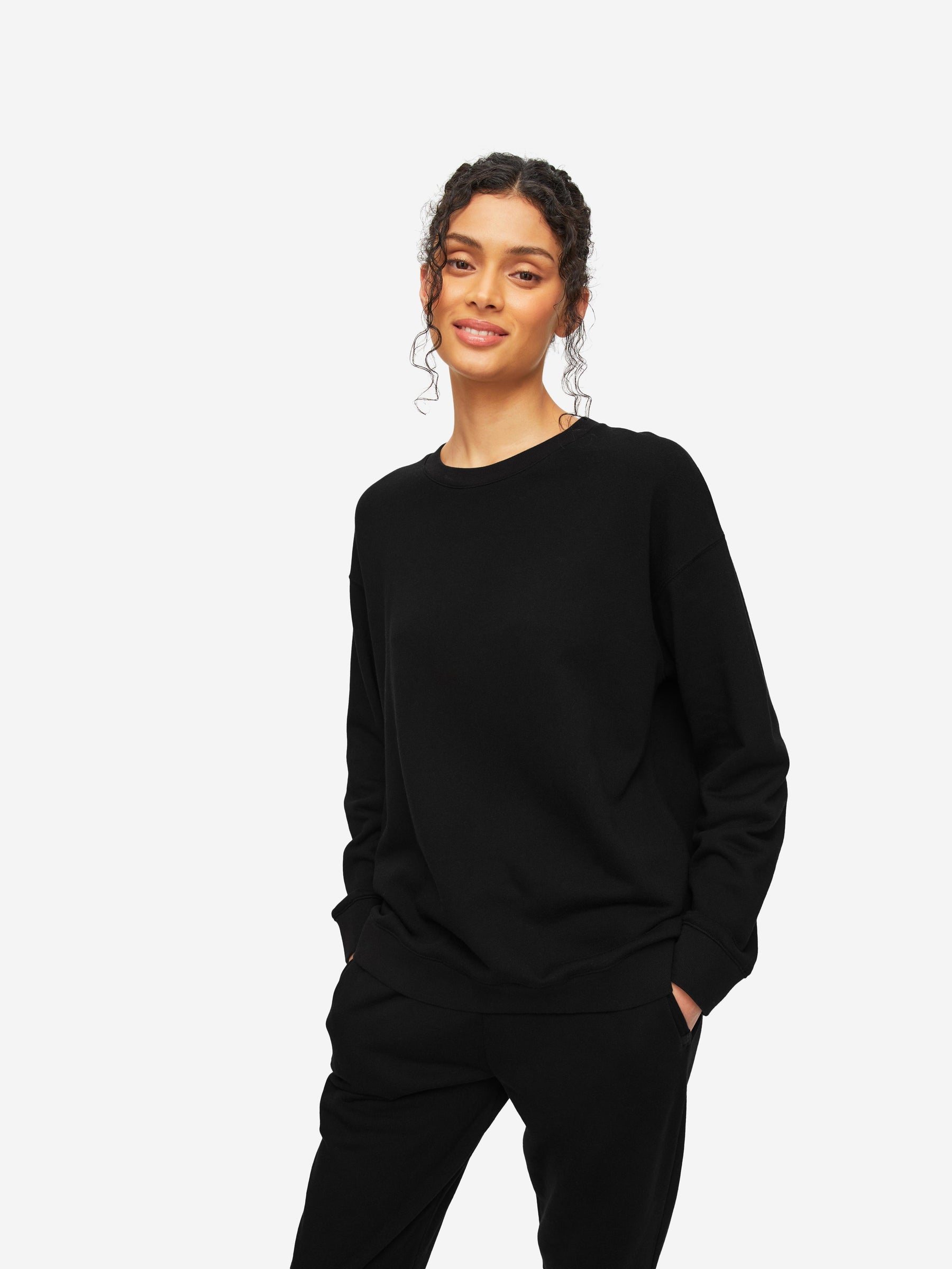 Women's Sweatshirt Quinn Cotton Modal Black