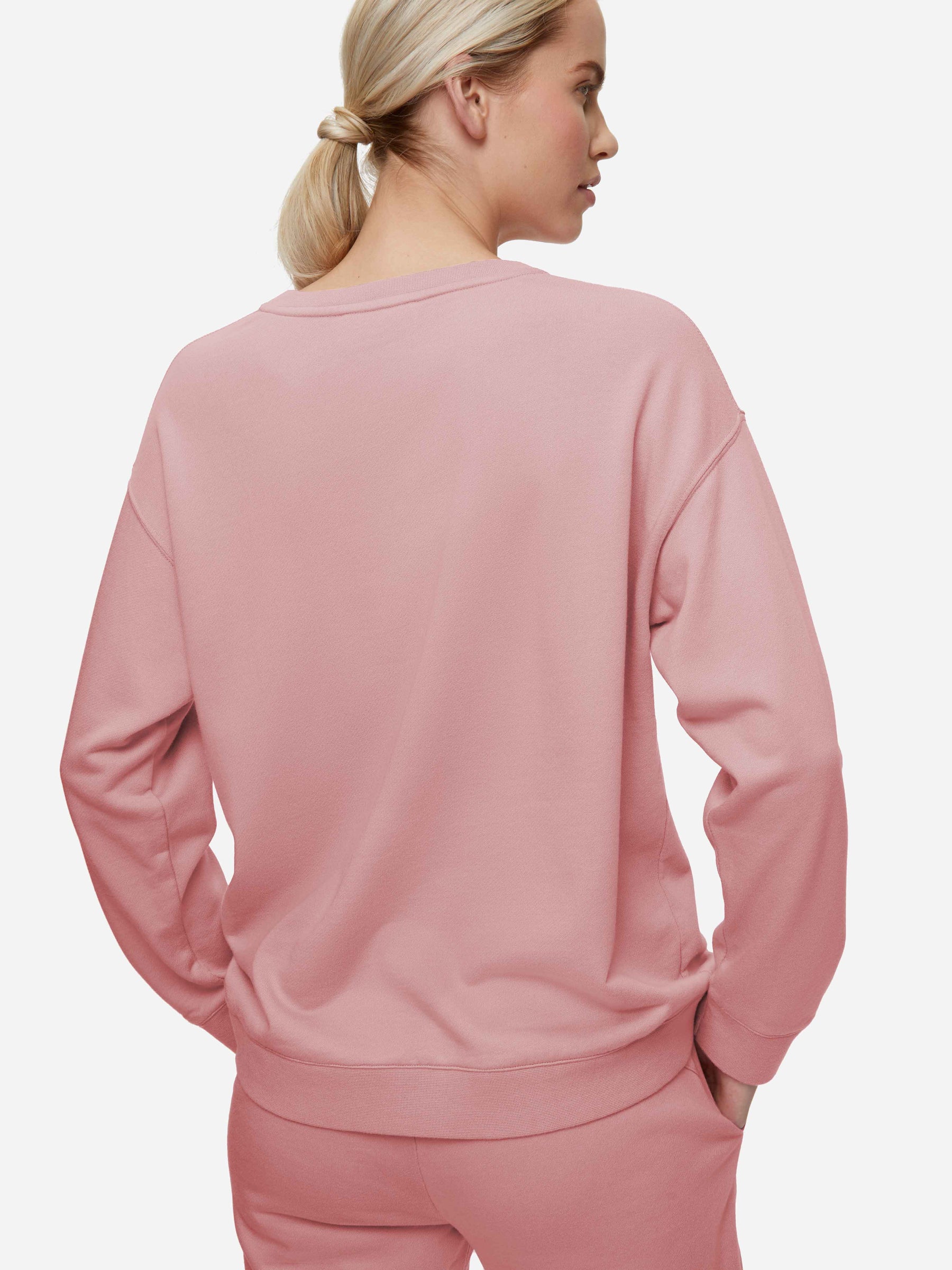 Women's Sweatshirt Quinn Cotton Modal Rose Pink