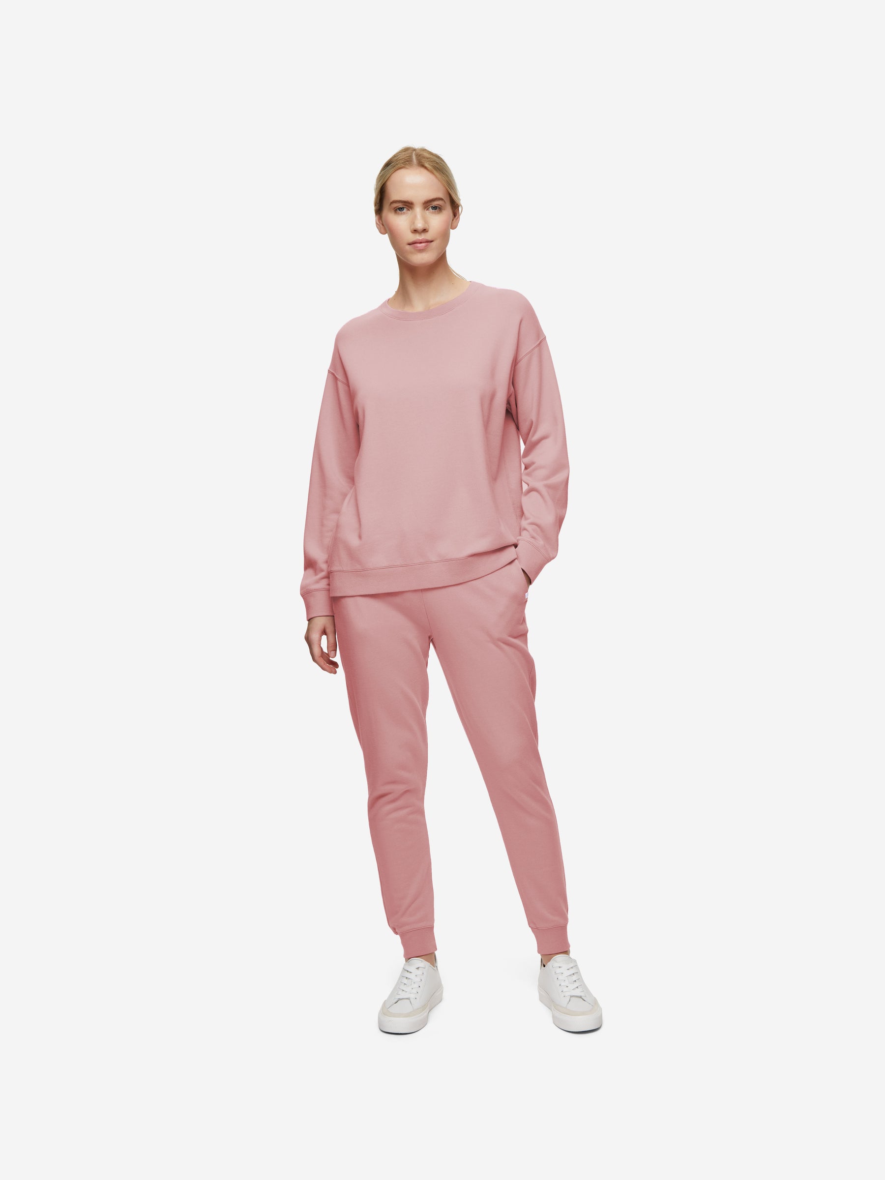 Women's Sweatshirt Quinn Cotton Modal Rose Pink