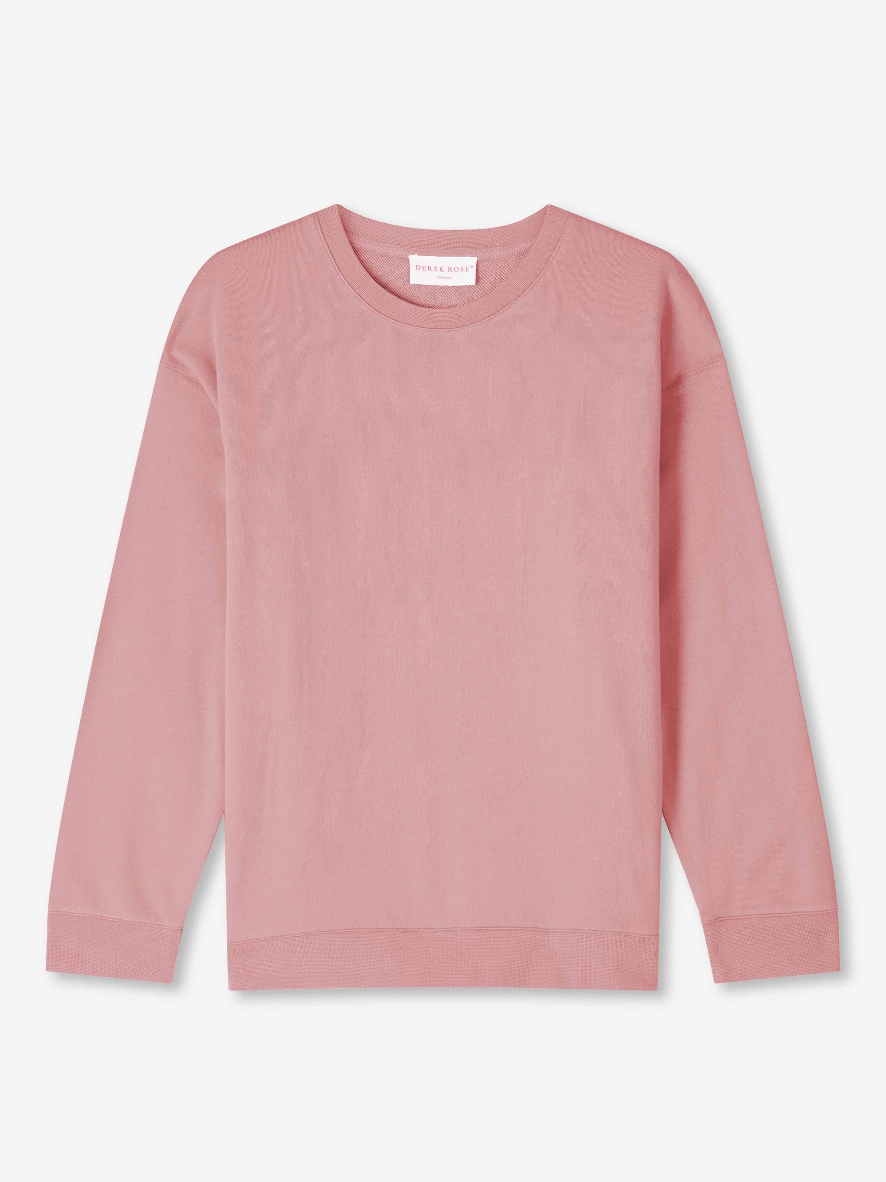 Women's Sweatshirt Quinn Cotton Modal Rose Pink
