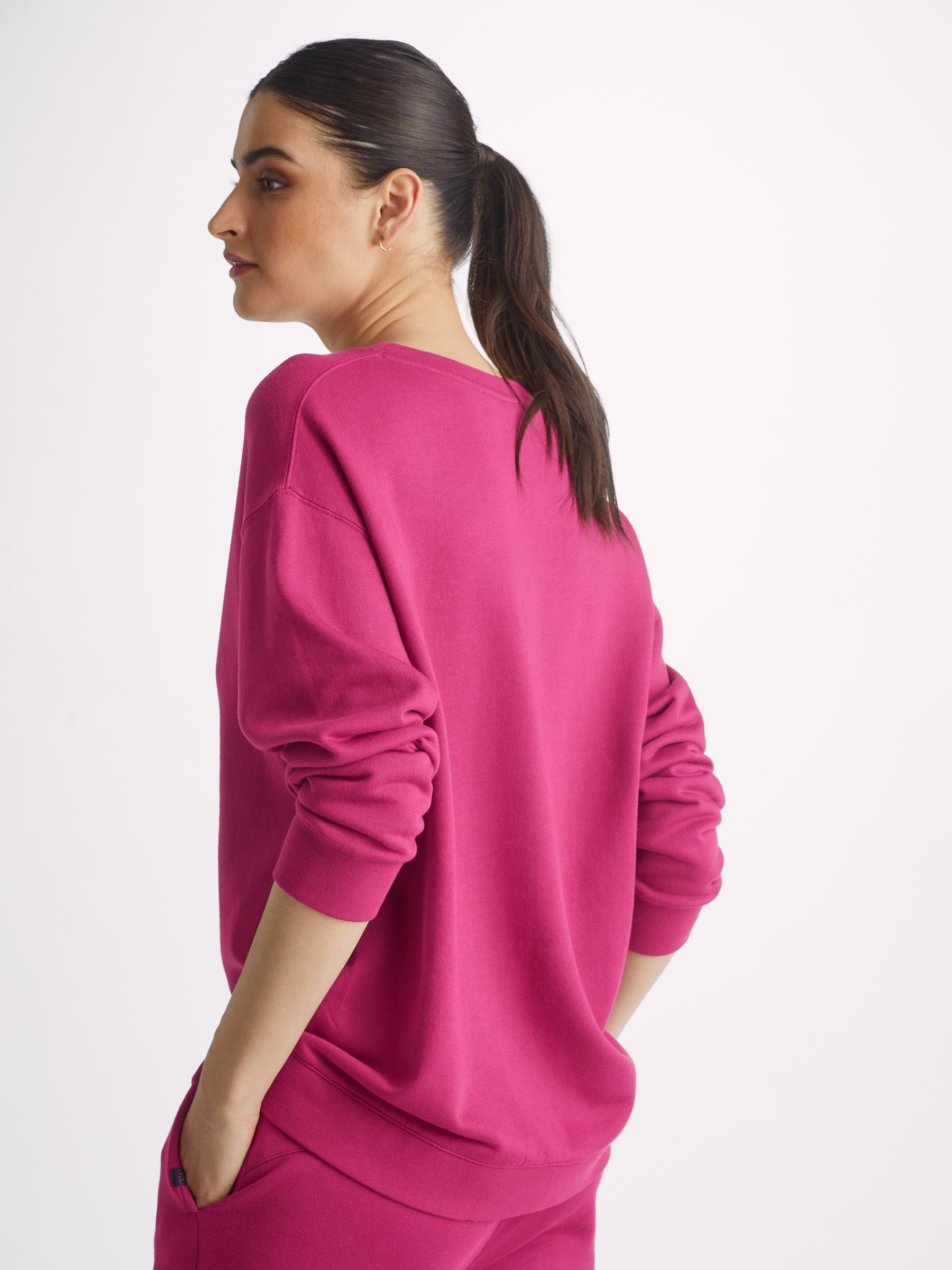 Women's Sweatshirt Quinn Cotton Modal Stretch Berry