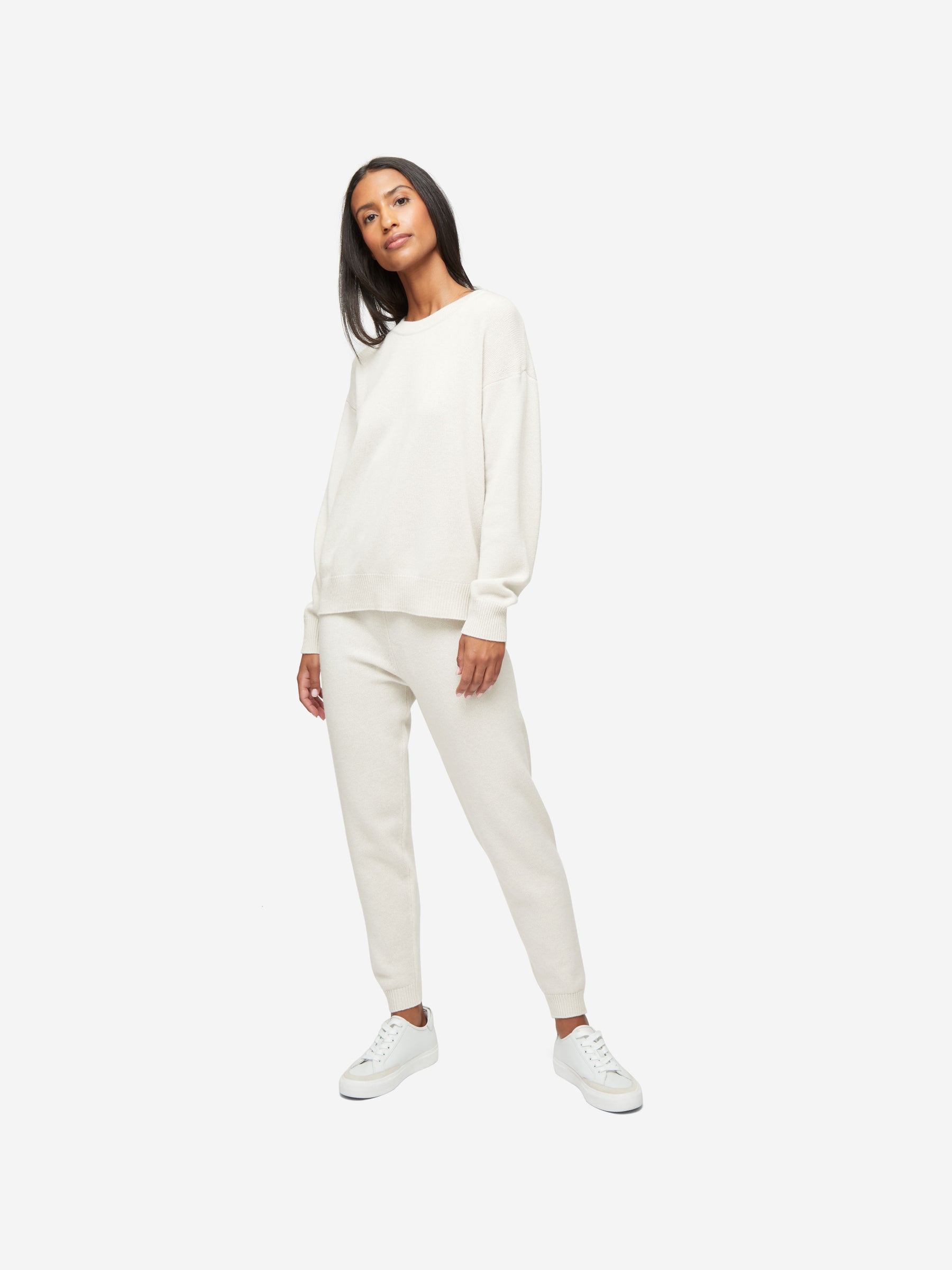 Women's Track Pants Daphne Cashmere Winter White