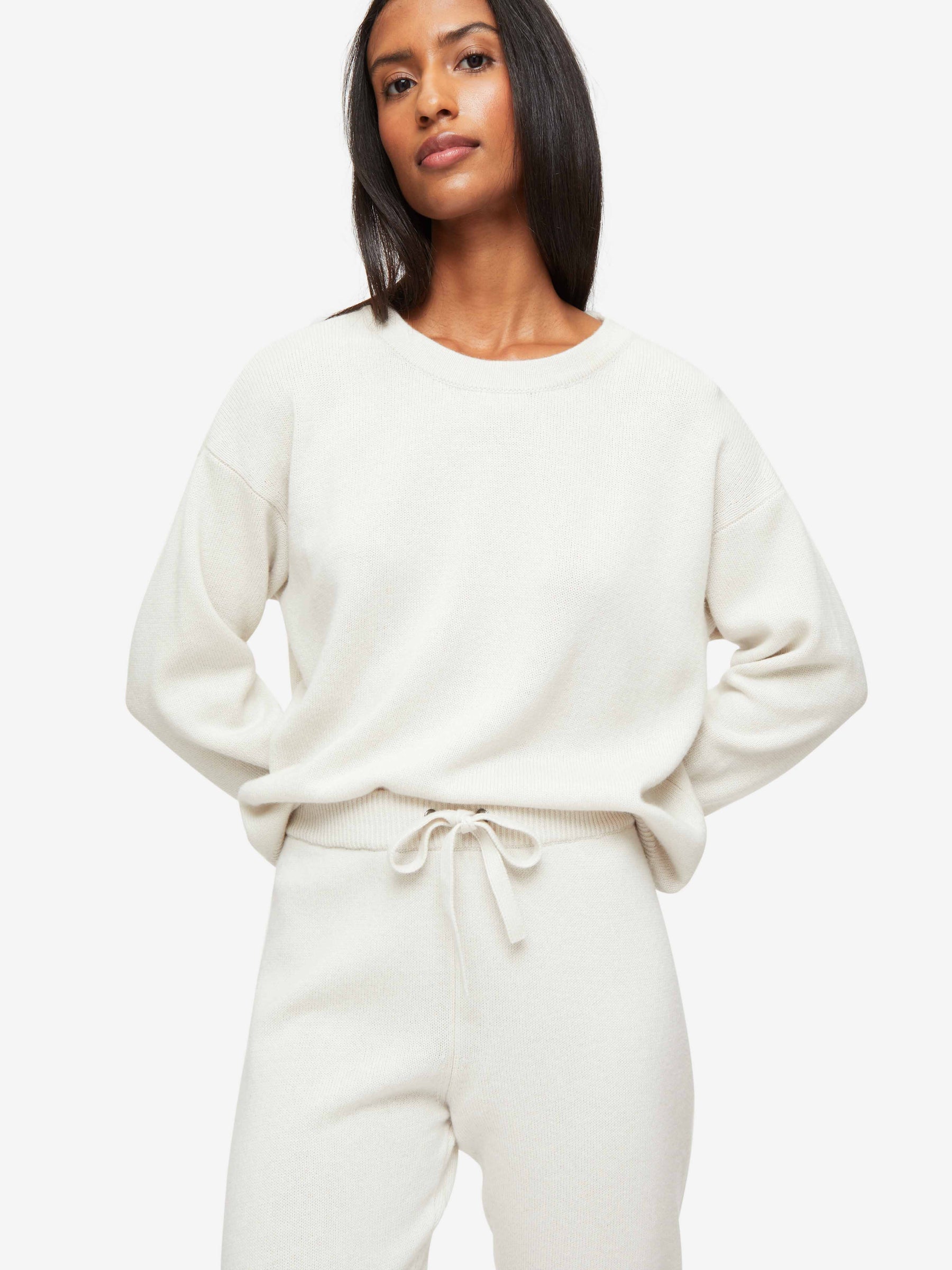 Women's Track Pants Daphne Cashmere Winter White