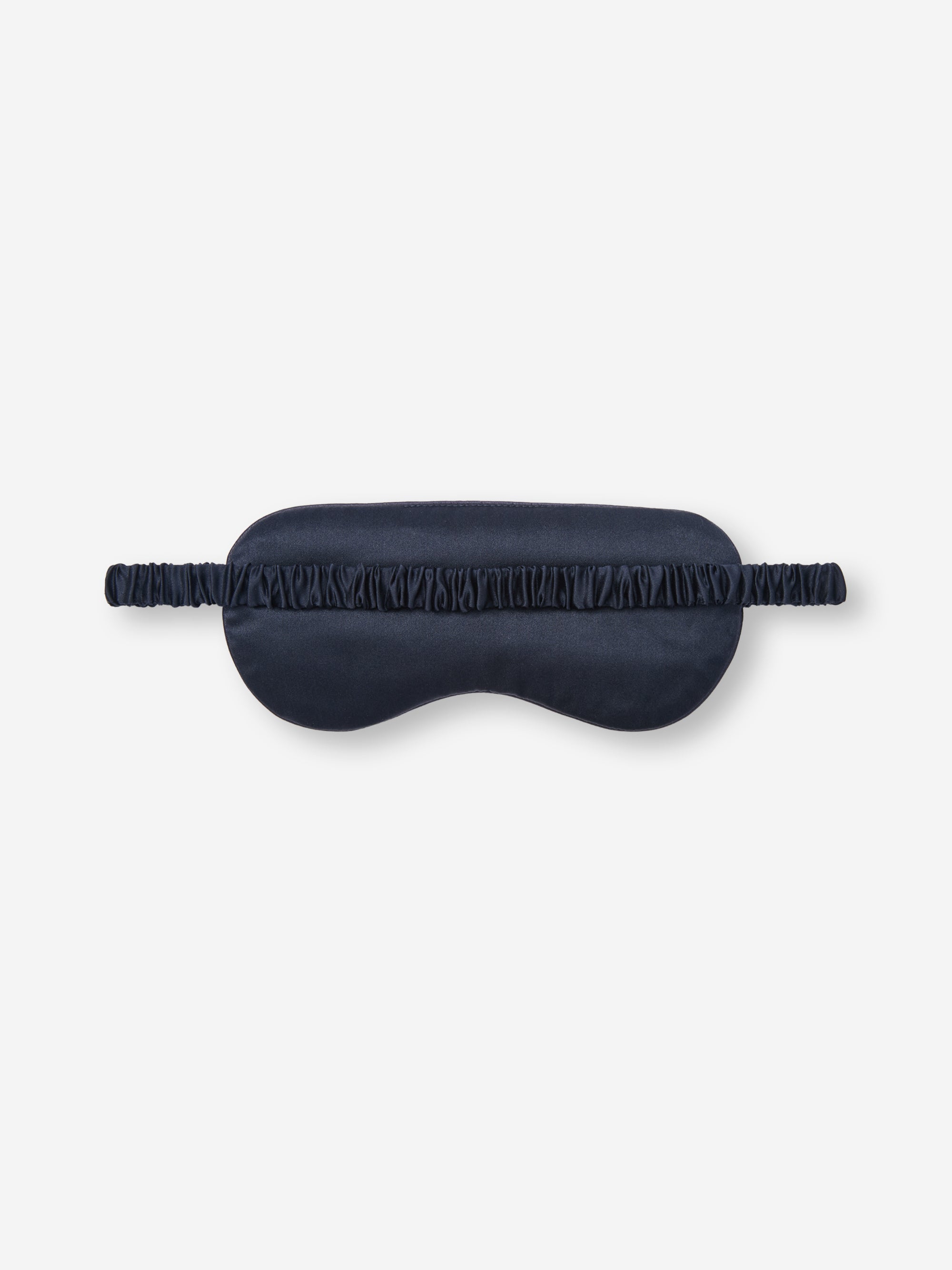 Silk Eye Mask Navy Blue Rose Print