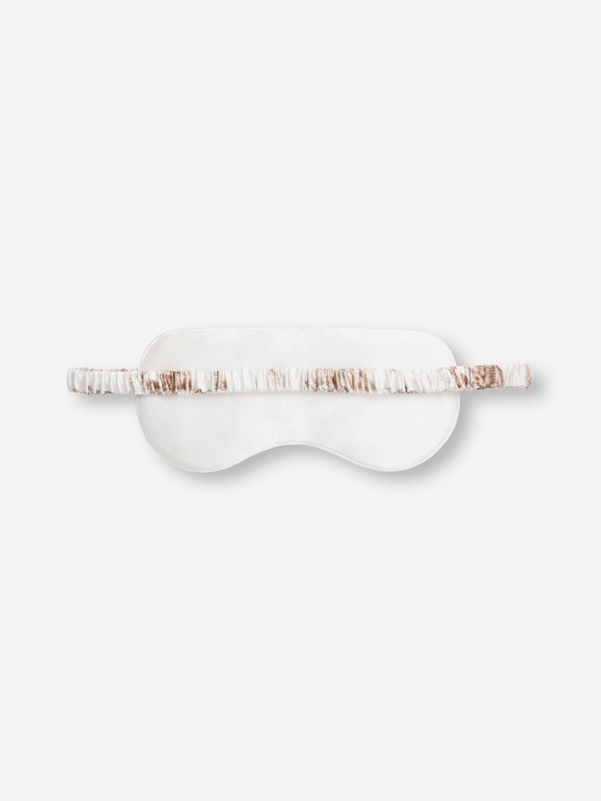 Silk Eye Mask London Toile Ivory