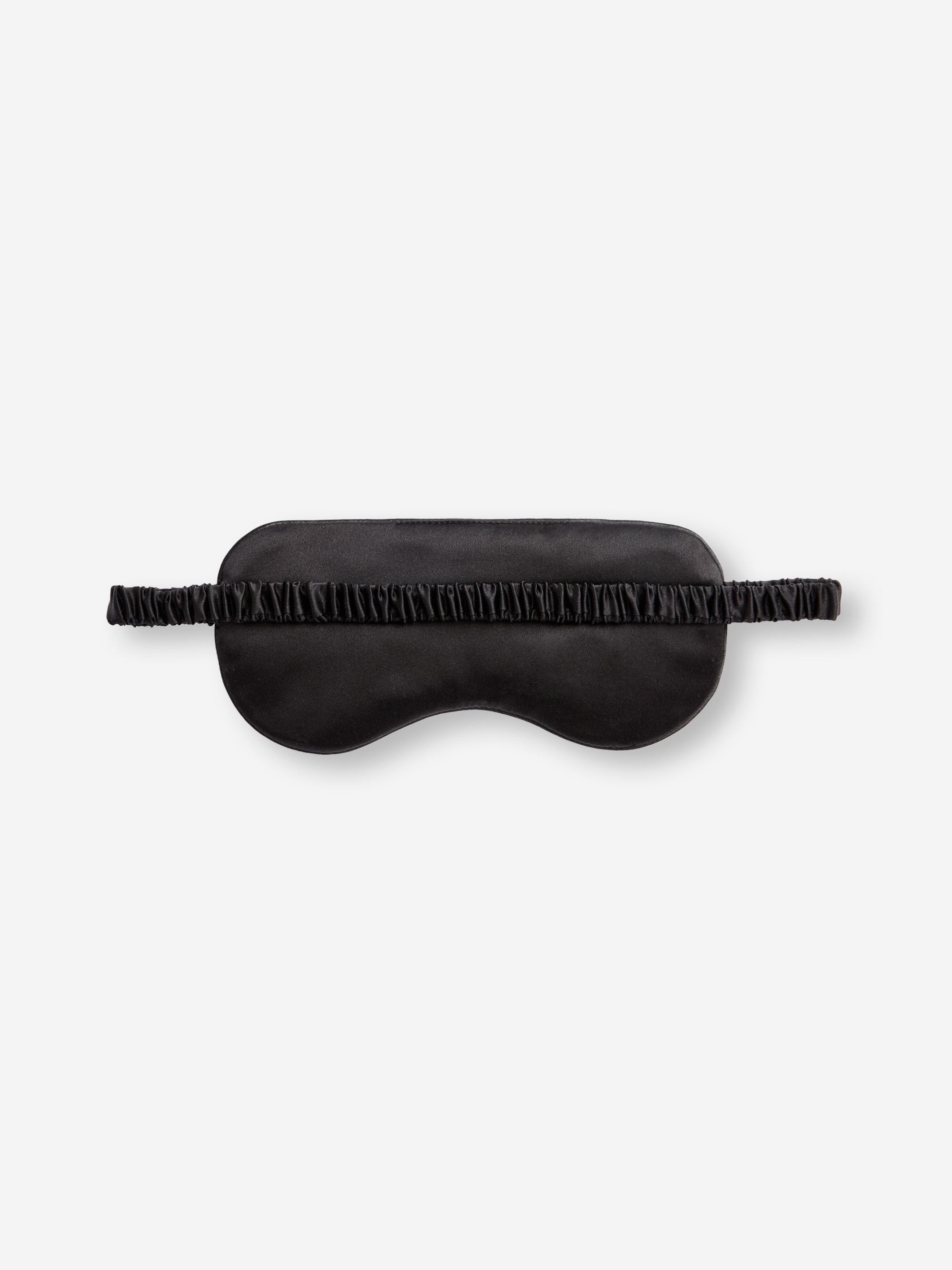 Silk Eye Mask Jacquard Black Rose