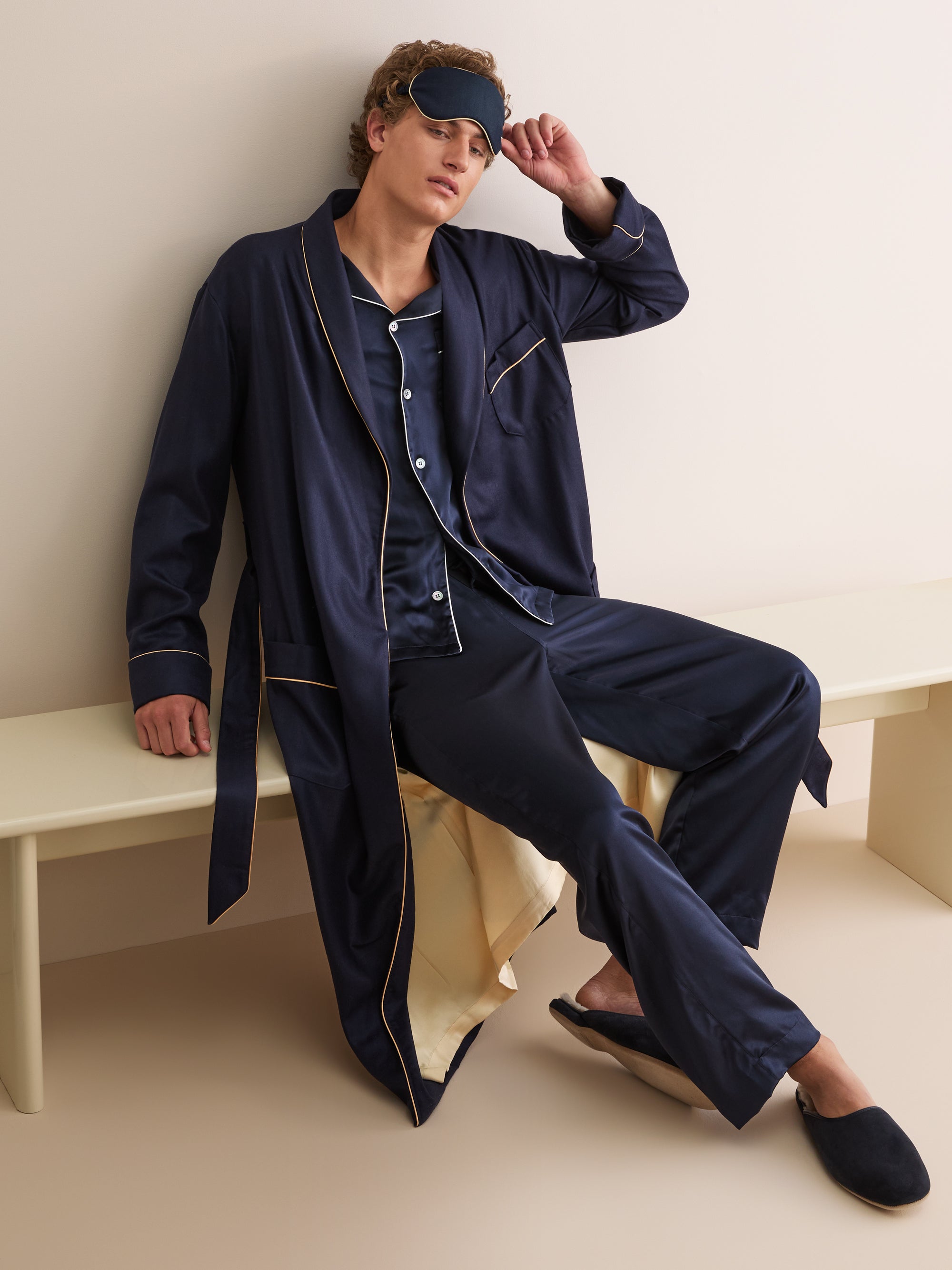 Eye Mask Duke Cashmere Navy