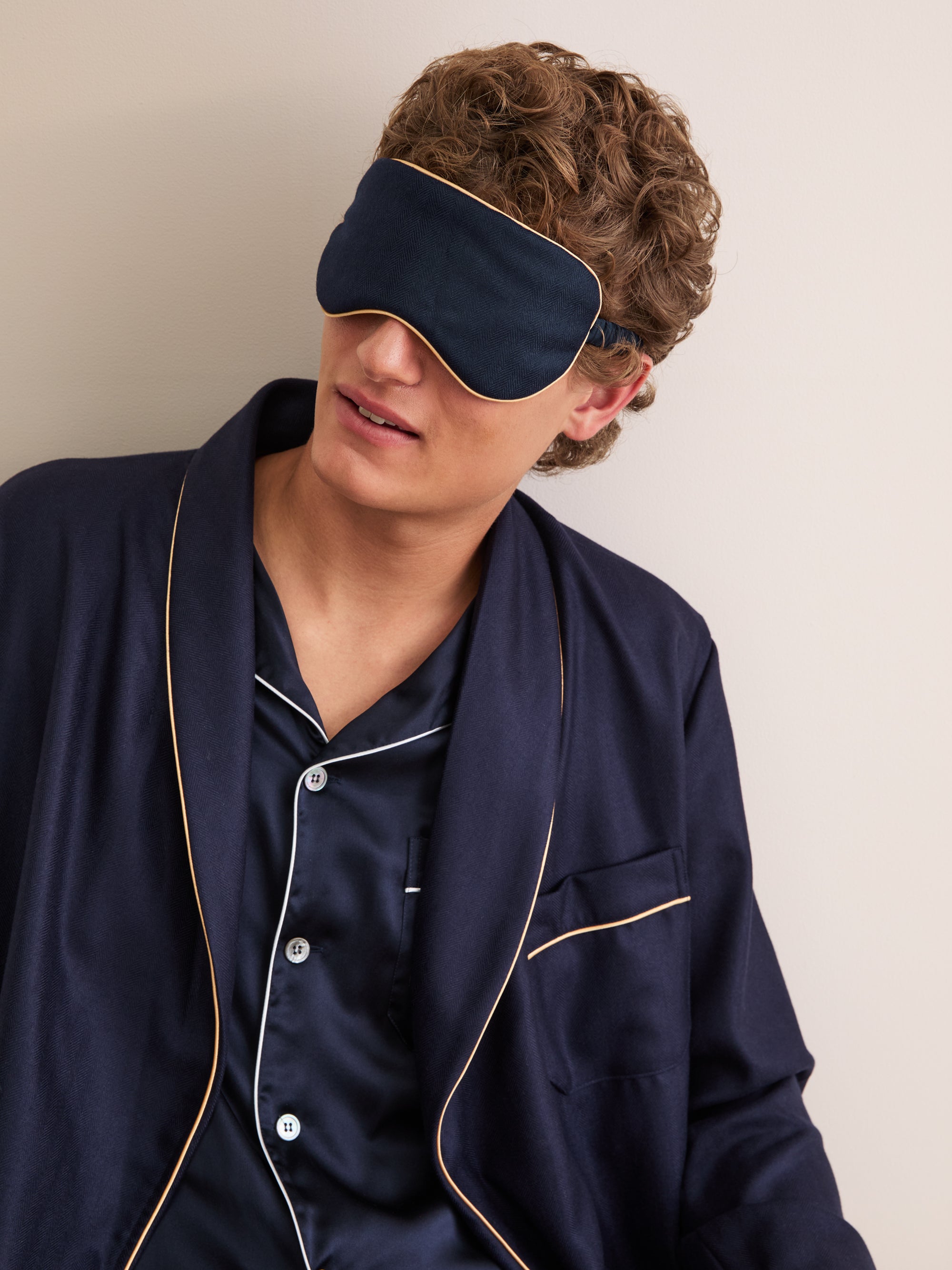 Eye Mask Duke Cashmere Navy