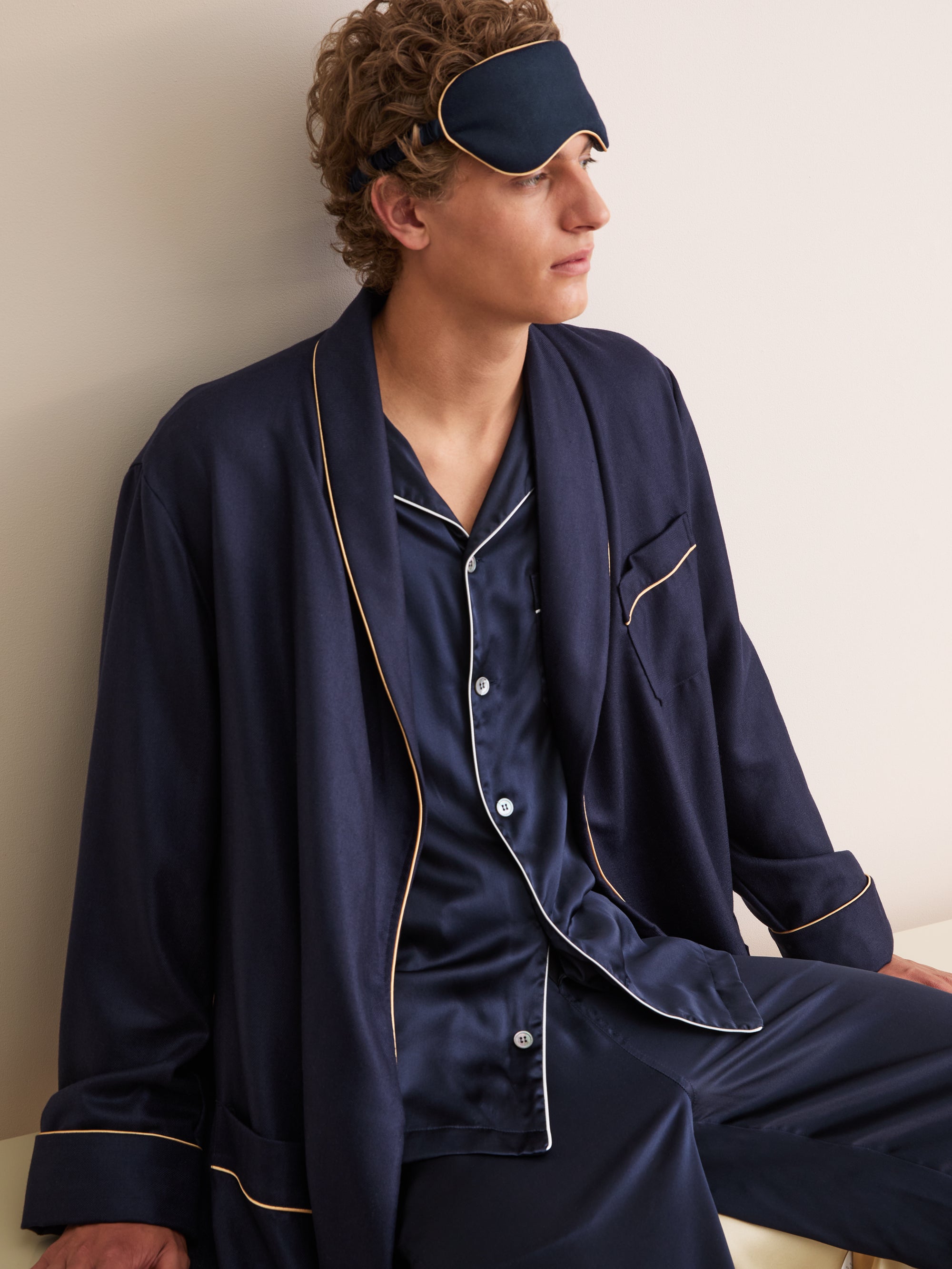 Eye Mask Duke Cashmere Navy