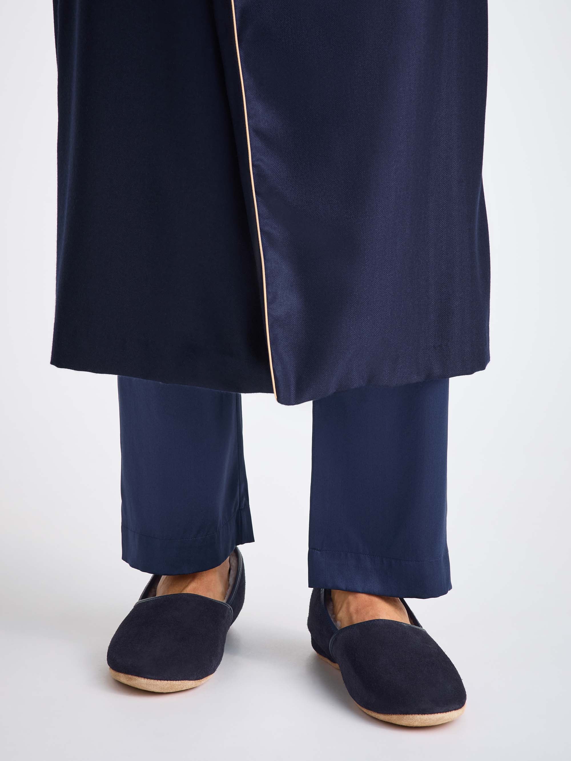 Men's Slippers Crawford Suede Sheepskin Navy