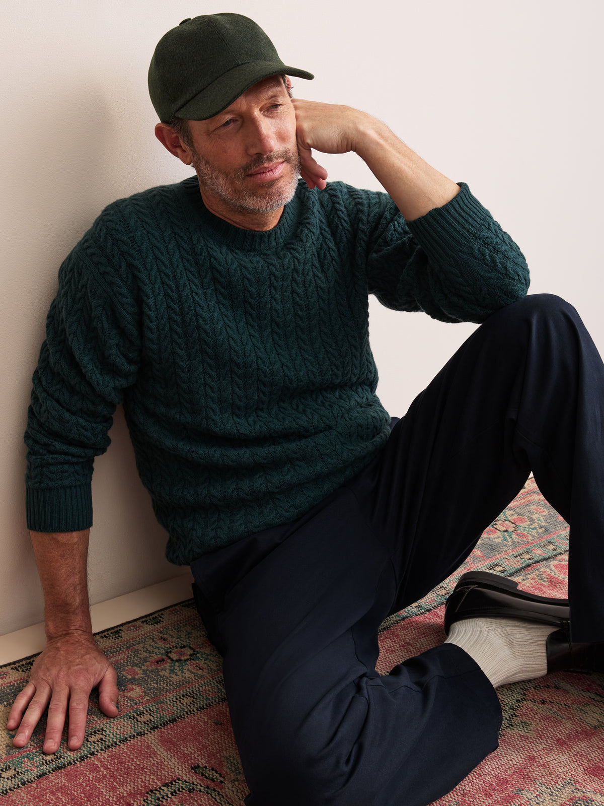 Duke Cashmere Cap Khaki