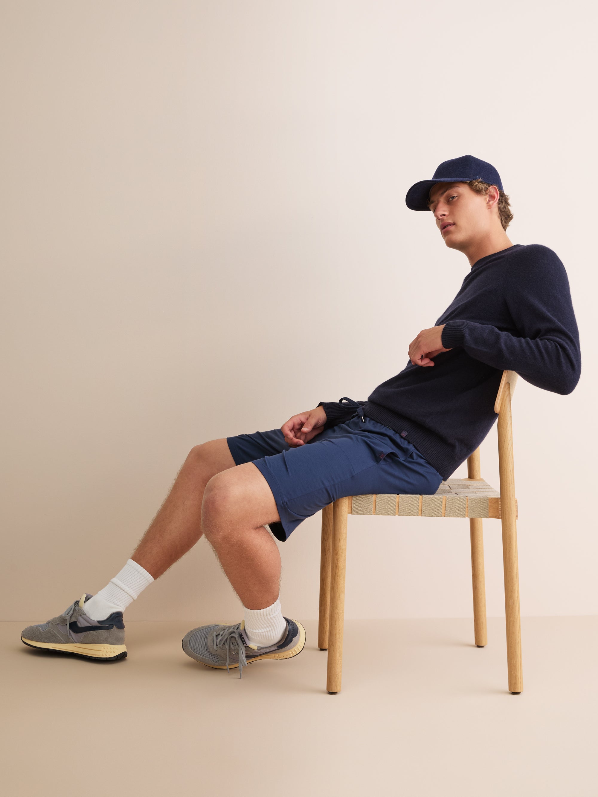 Cashmere Cap Duke Navy Blue