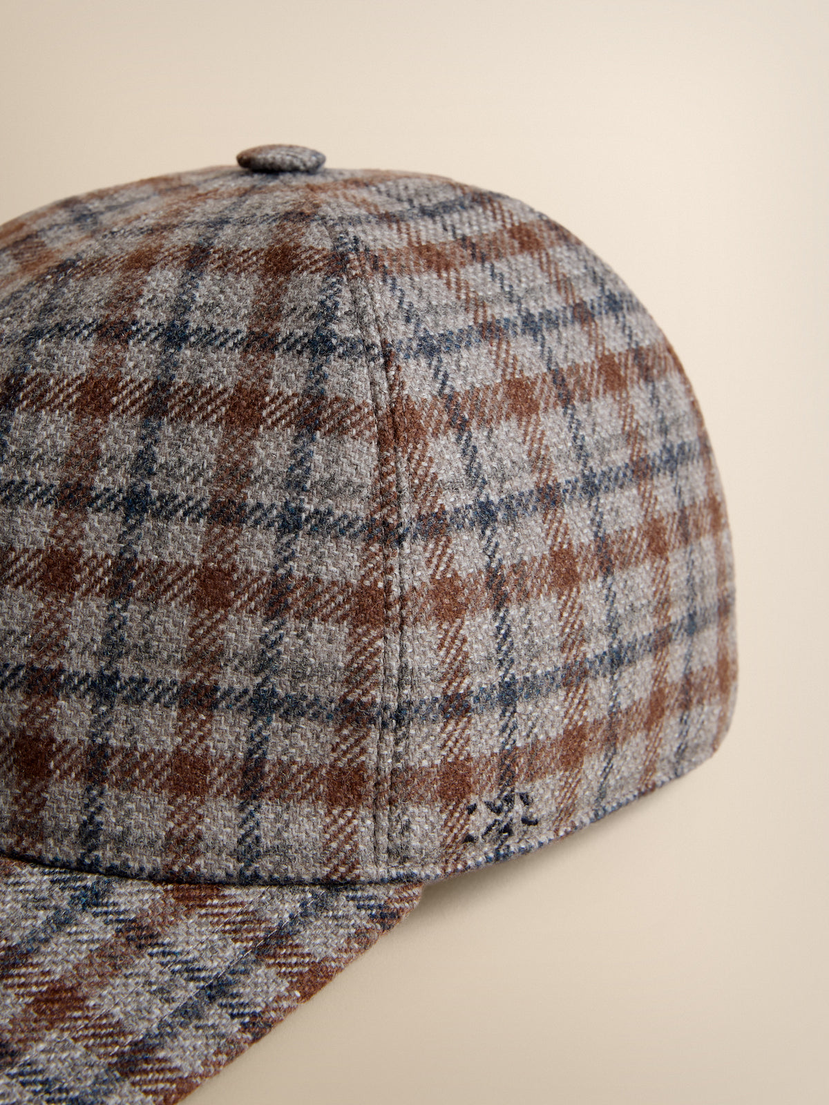 Duke Cashmere Cap Grey Check