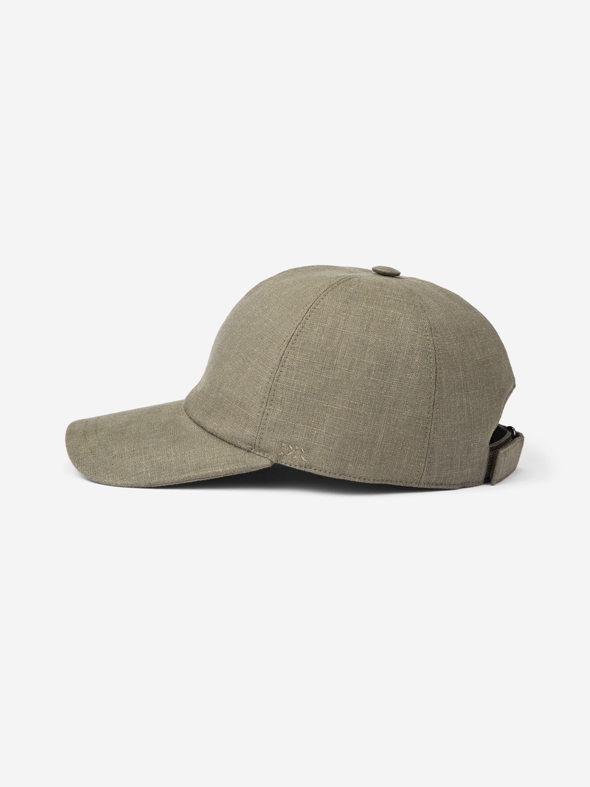 Linen Cap Vienna Khaki