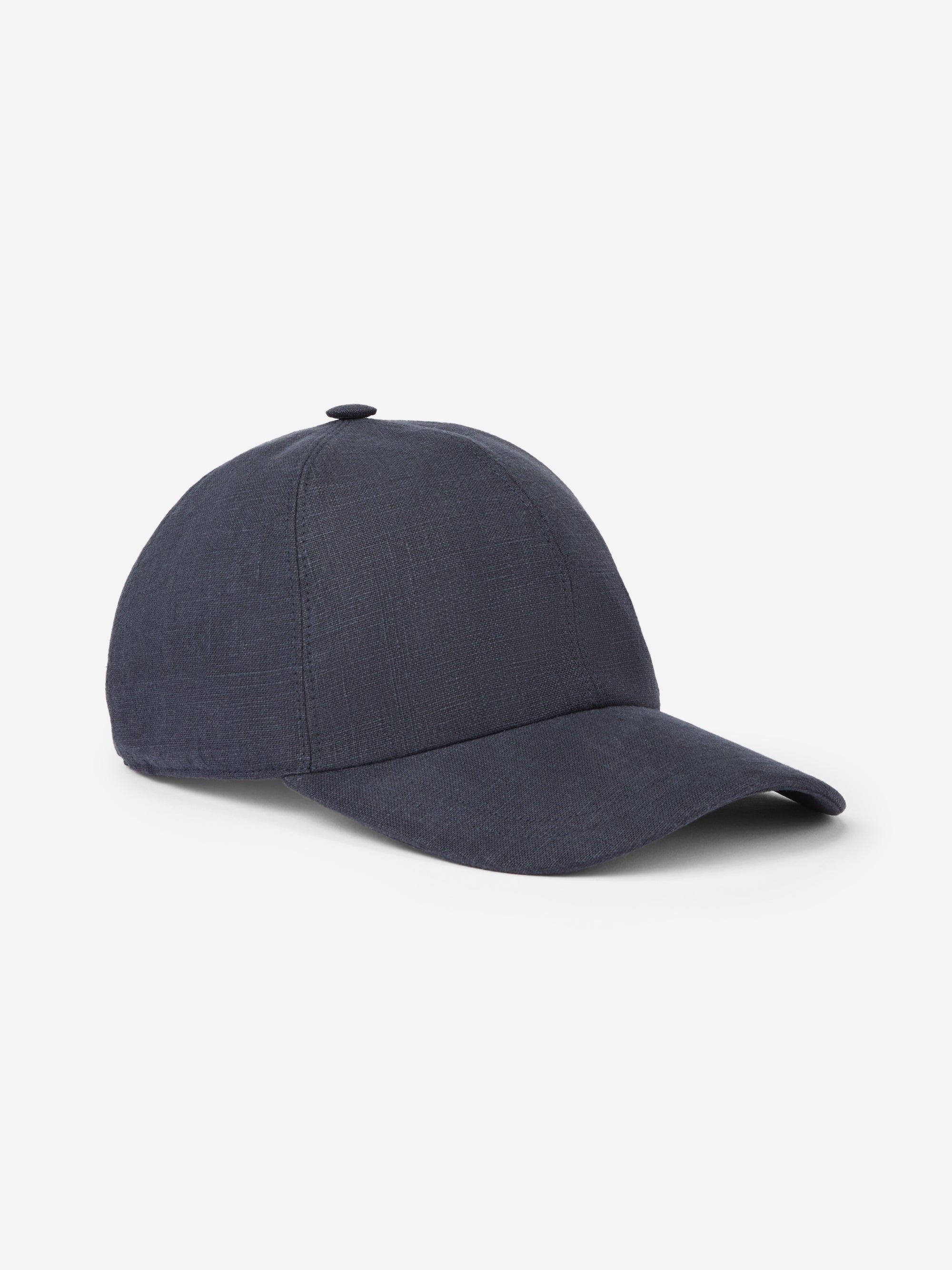 Unisex Vienna Navy Linen Cap | Adjustable Linen Cap Made in Italy