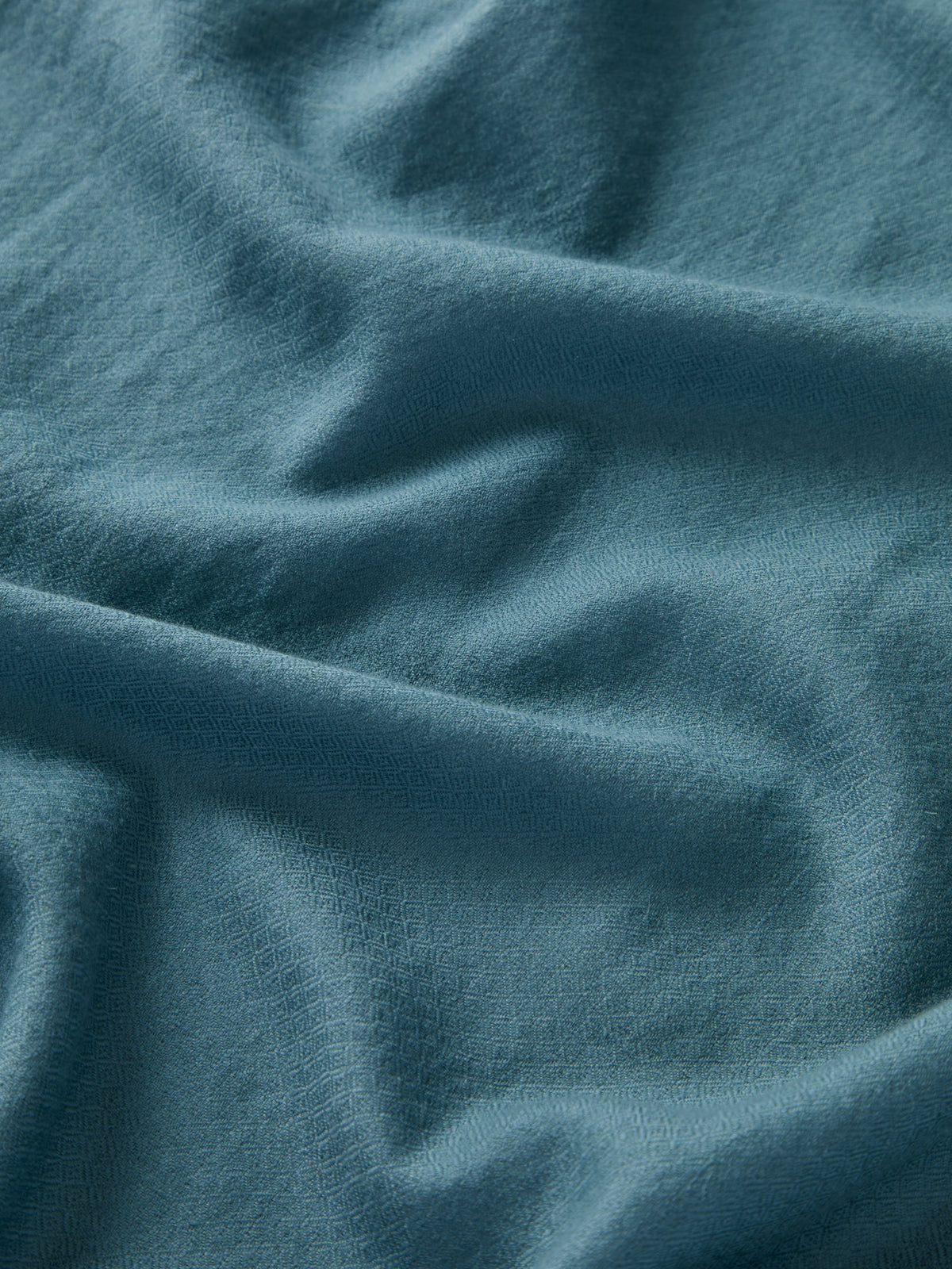Remy Cashmere Pashmina Scarf Muted Teal Jacquard