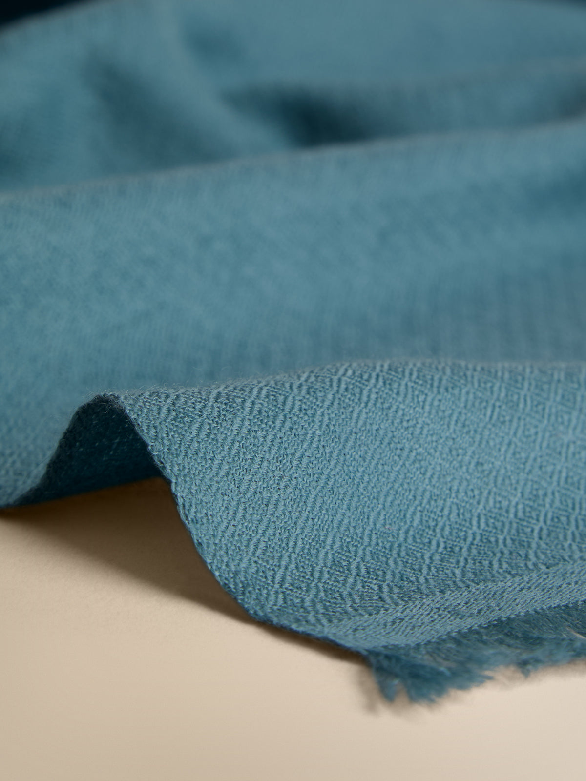 Remy Cashmere Pashmina Scarf Muted Teal Jacquard