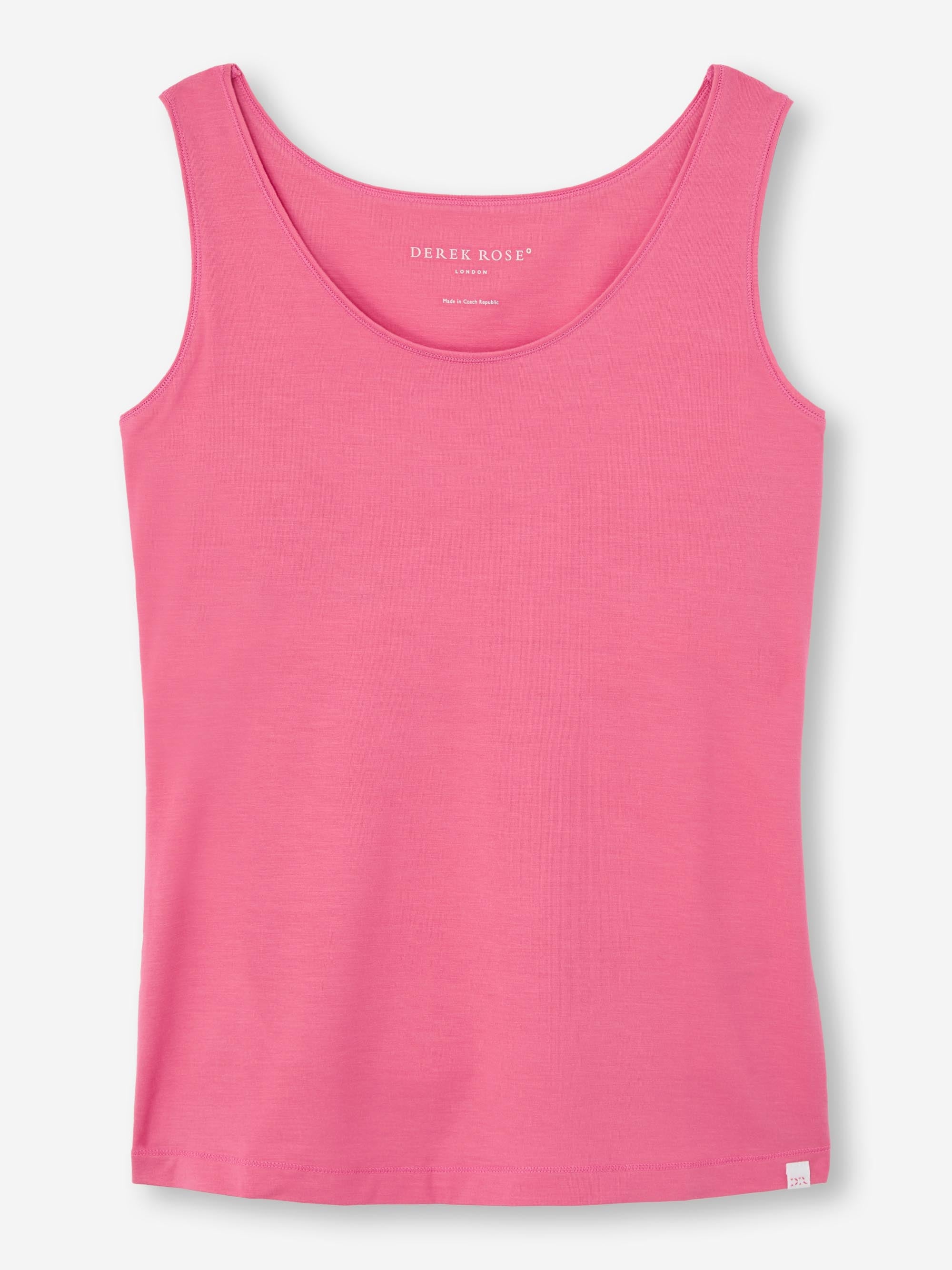 Women's Support Vest Lara Micro Modal Stretch Flamingo Pink