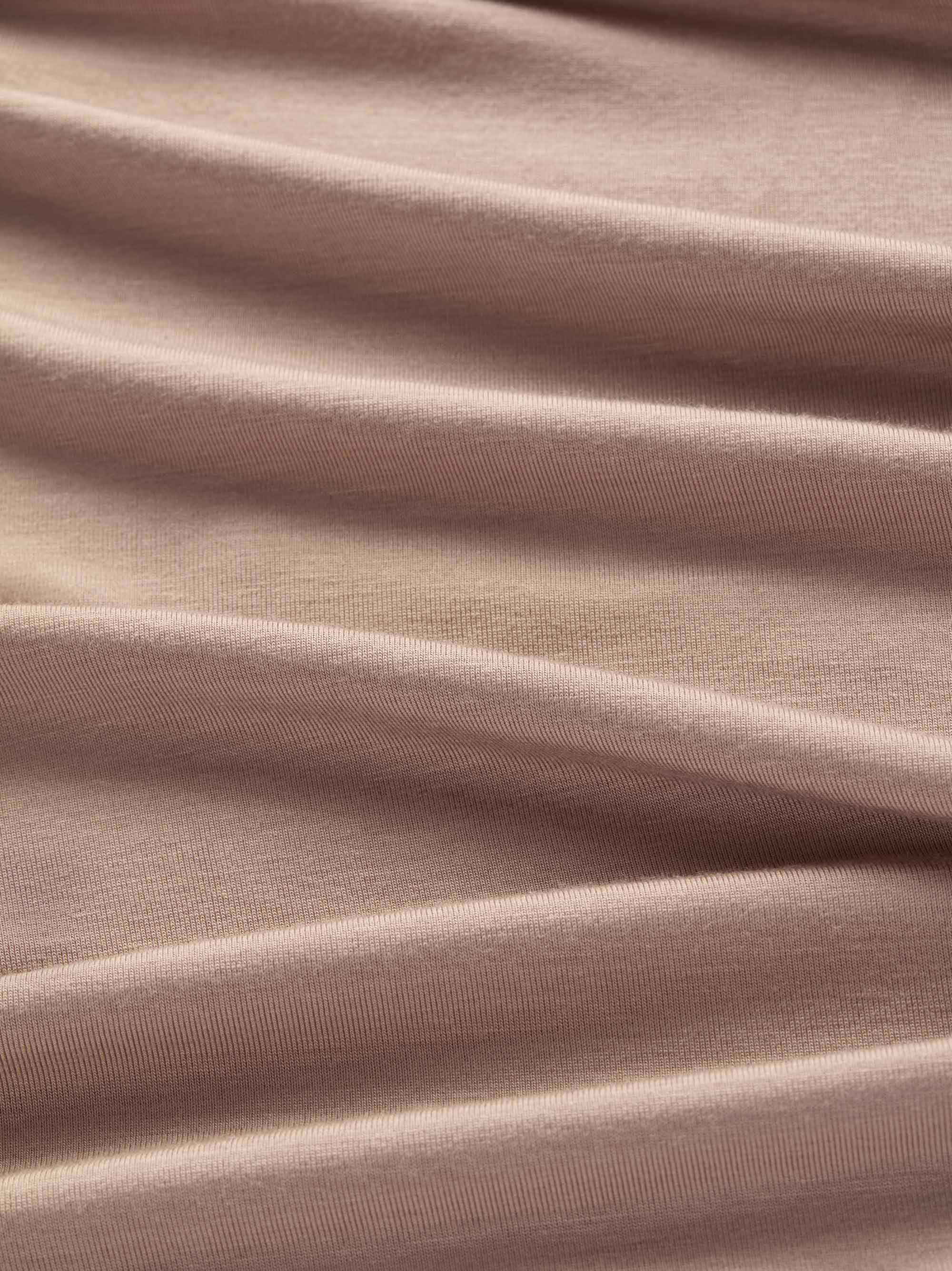 Women's V-Neck Sleep T-Shirt Lara Micro Modal Stretch Almond Blush