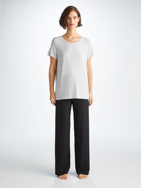 Women's T-Shirt Ethan Micro Modal Stretch Silver