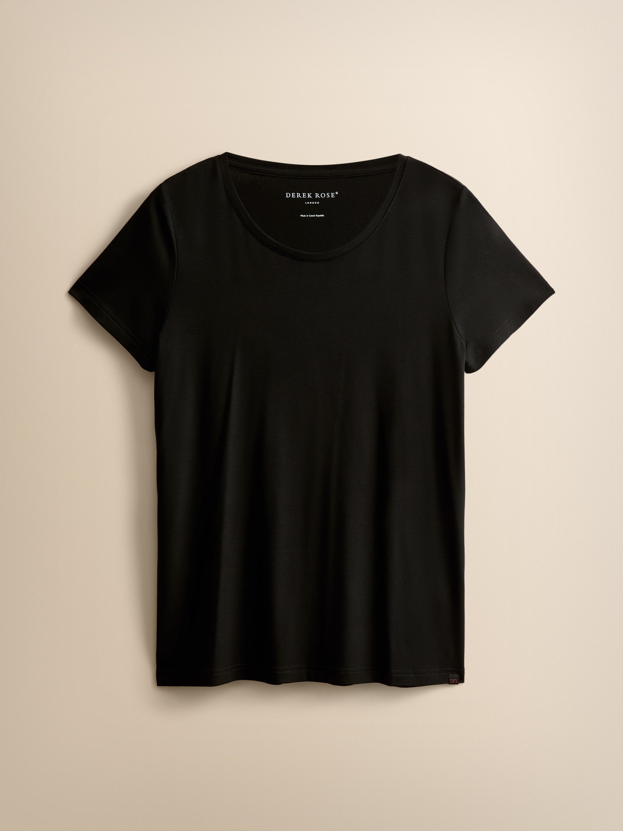 Lara Micro Modal T-Shirt & Lounge Trousers Set Black