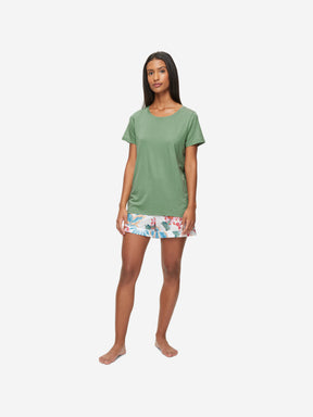Women's T-Shirt Lara Micro Modal Stretch Sage Green