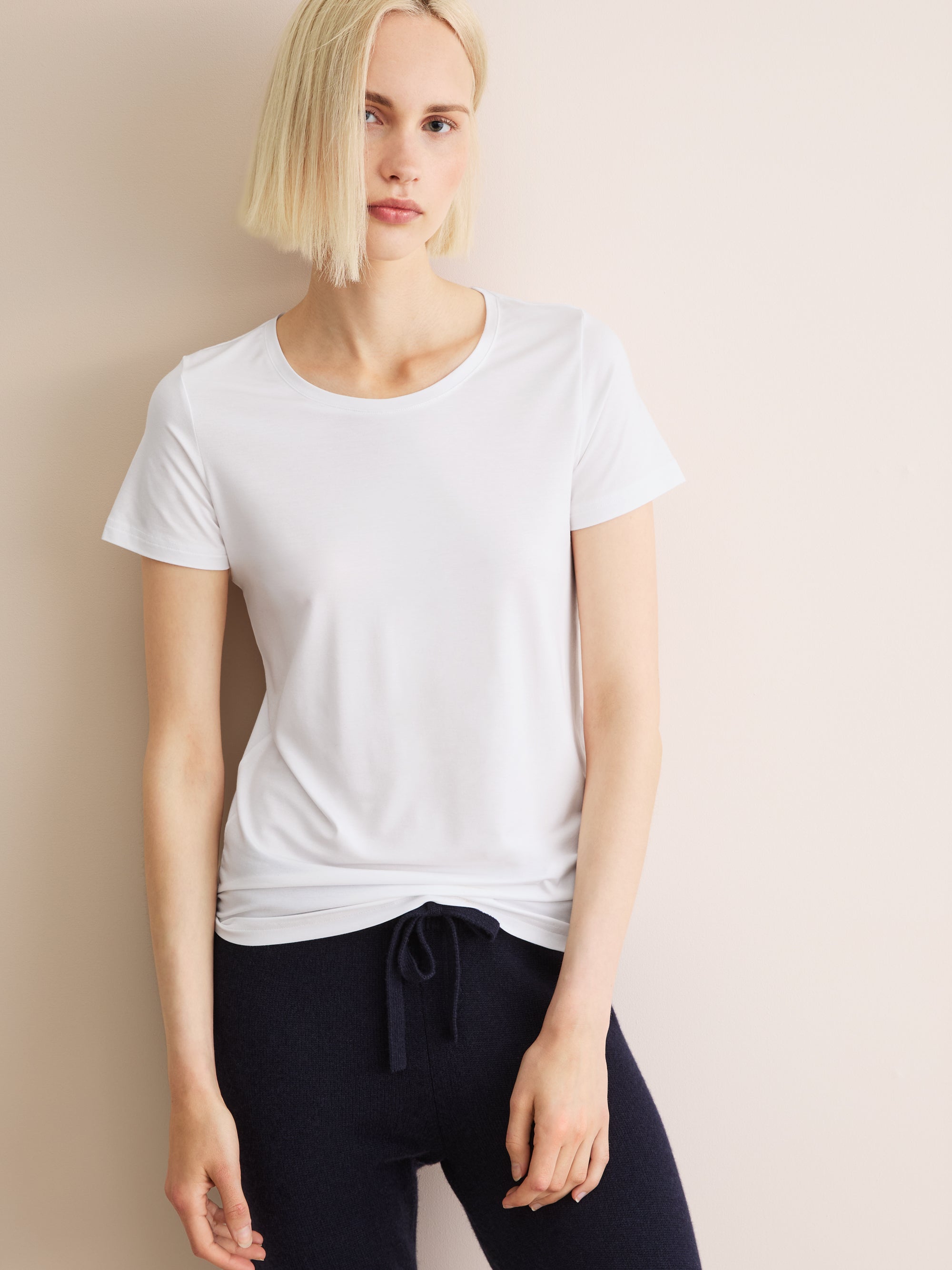 Women's T-Shirt Lara Micro Modal Stretch White