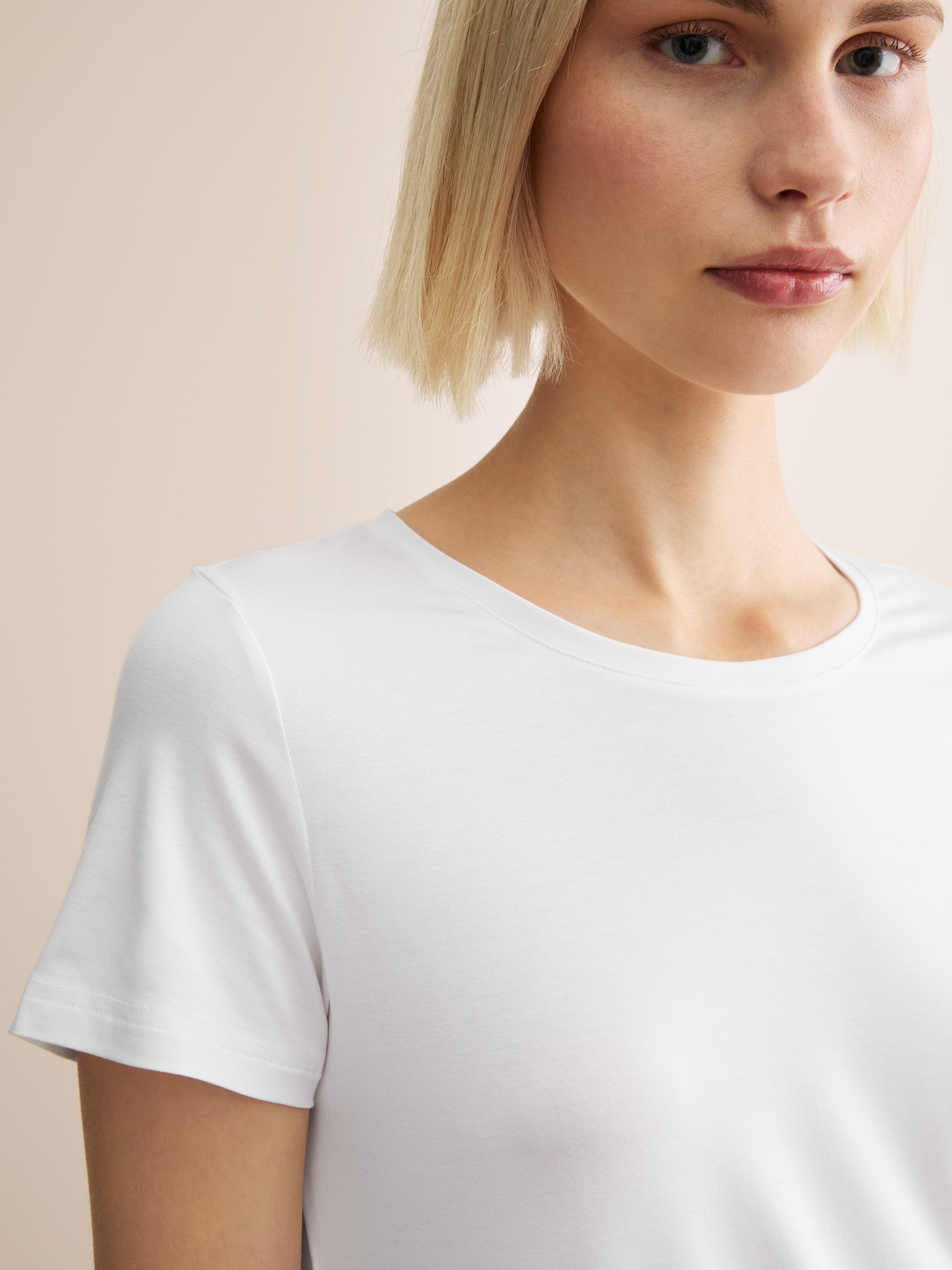 Women's T-Shirt Lara Micro Modal Stretch White