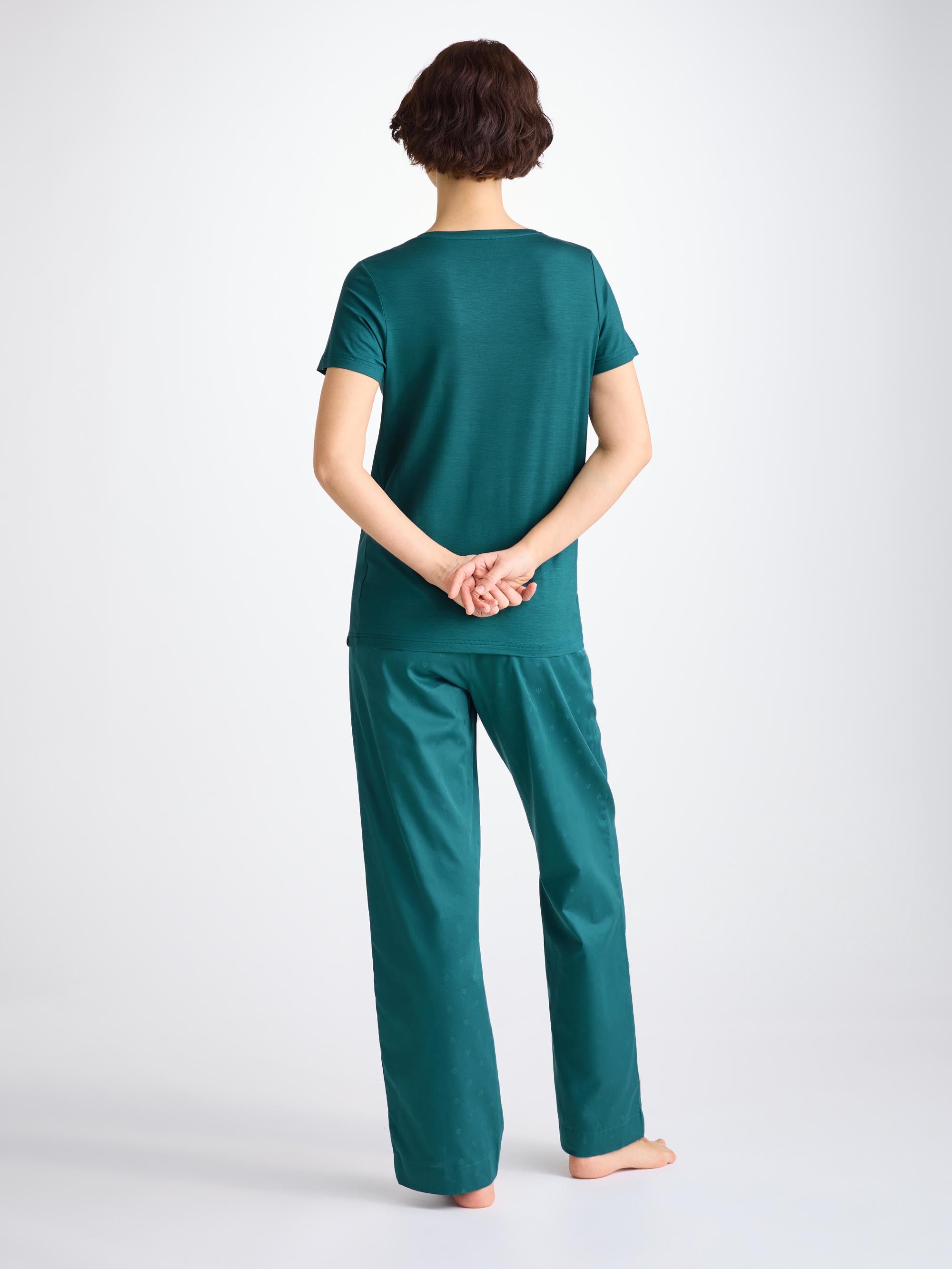 Women's T-Shirt Lara Micro Modal Stretch Jungle Green