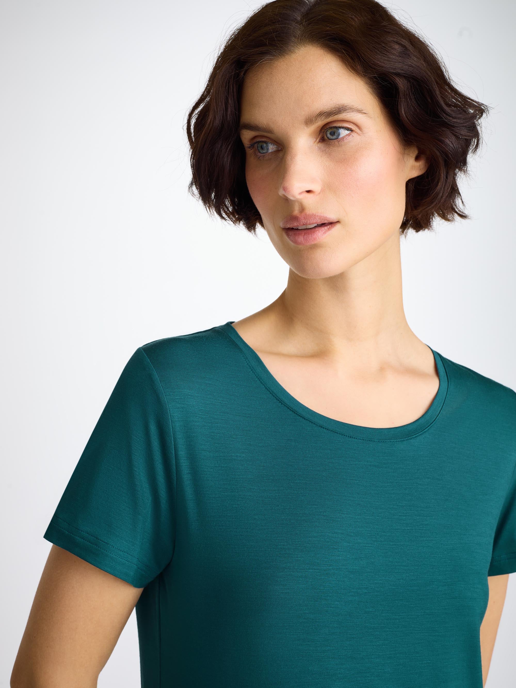 Women's T-Shirt Lara Micro Modal Stretch Jungle Green
