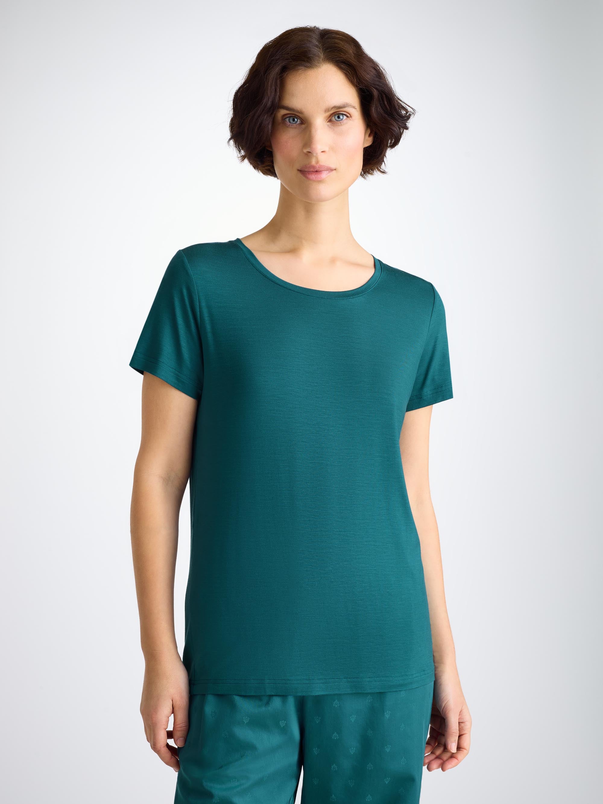 Women's T-Shirt Lara Micro Modal Stretch Jungle Green