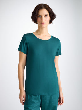 Women's T-Shirt Lara Micro Modal Stretch Jungle Green