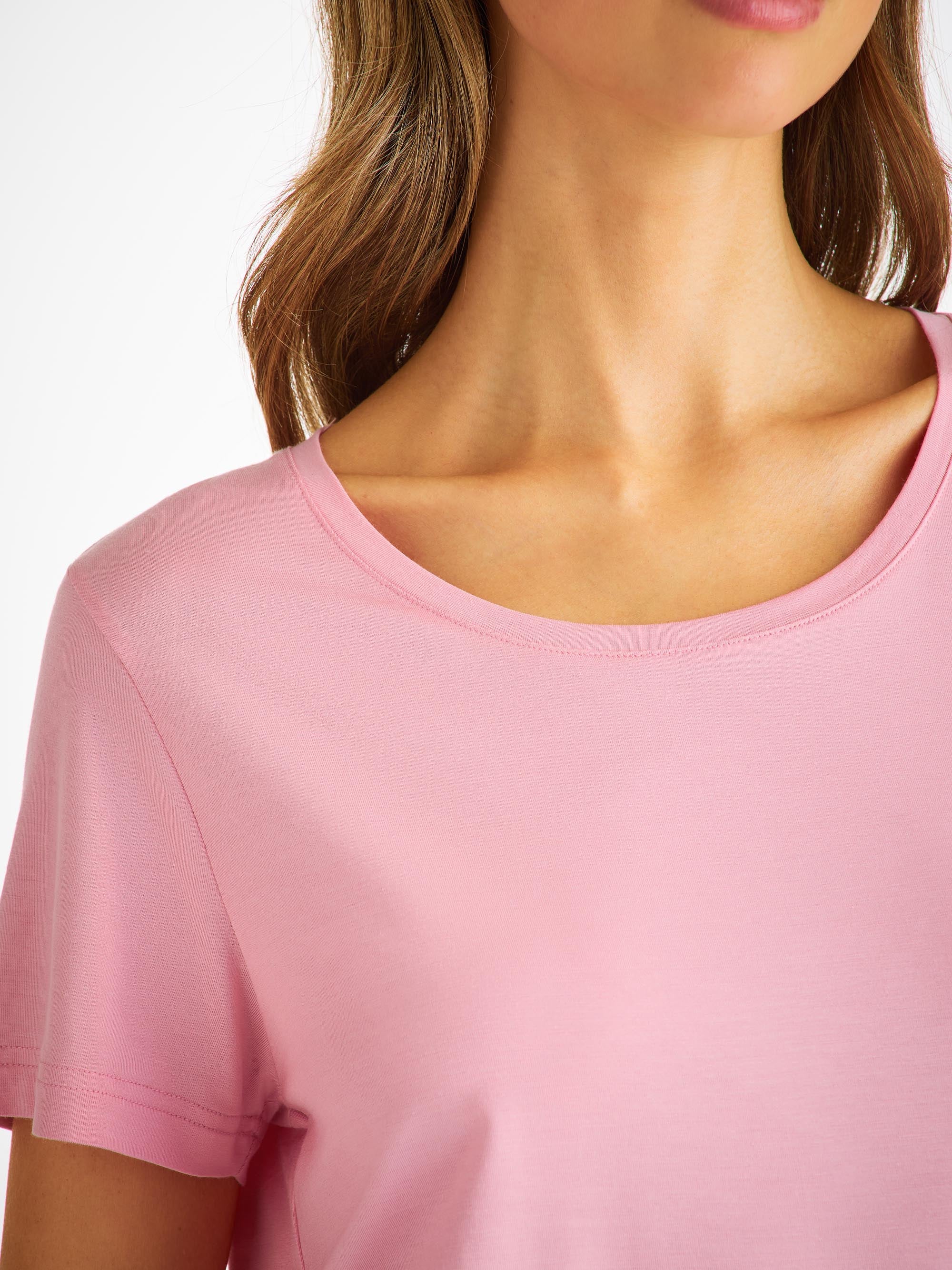 Women's T-Shirt Lara Micro Modal Stretch Ballet Pink