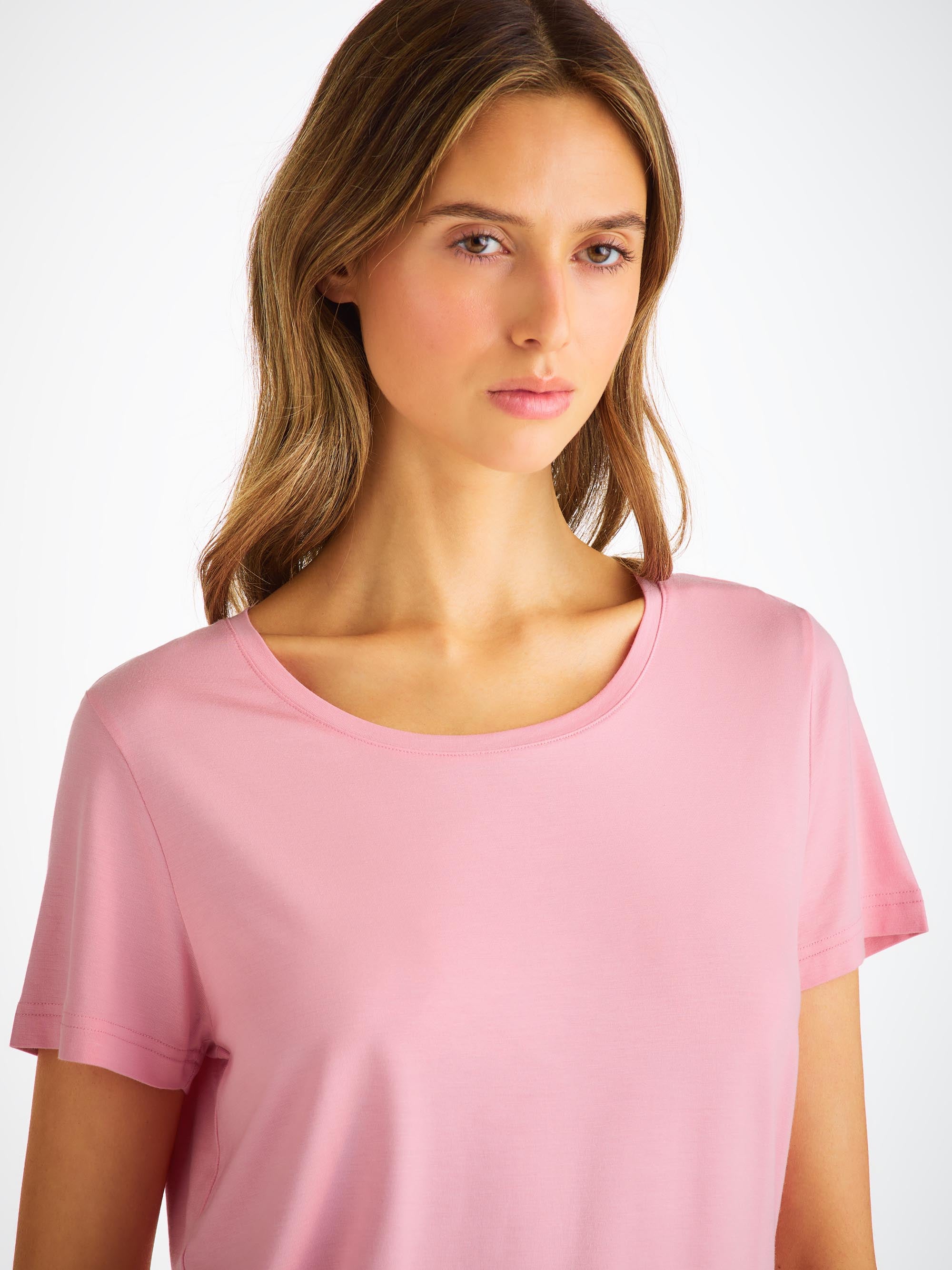 Women's T-Shirt Lara Micro Modal Stretch Ballet Pink