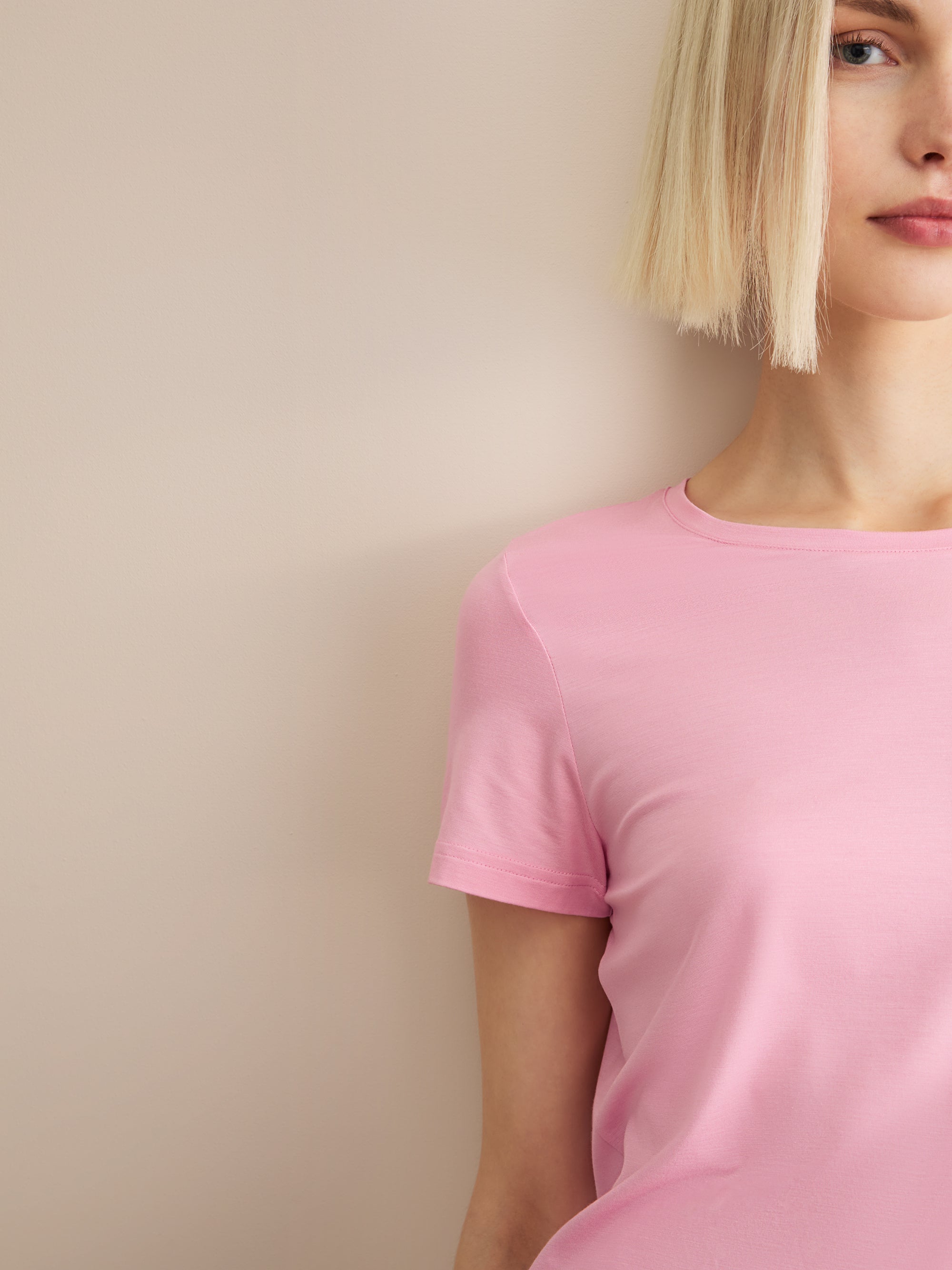 Women's T-Shirt Lara Micro Modal Stretch Ballet Pink