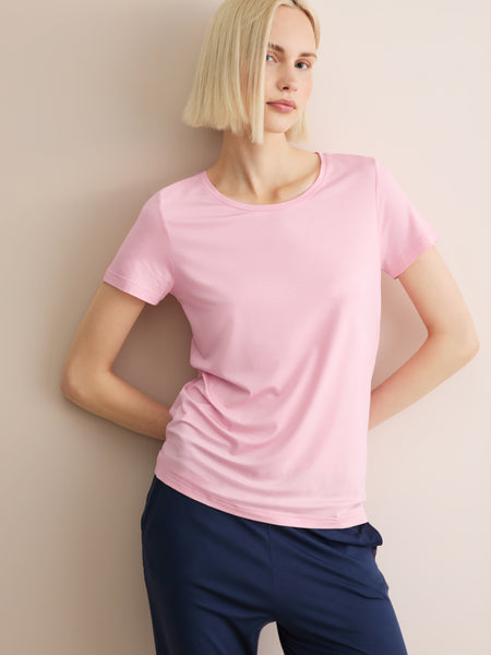 Women's Lara Micro Modal T-Shirt Ballet Pink | Derek Rose