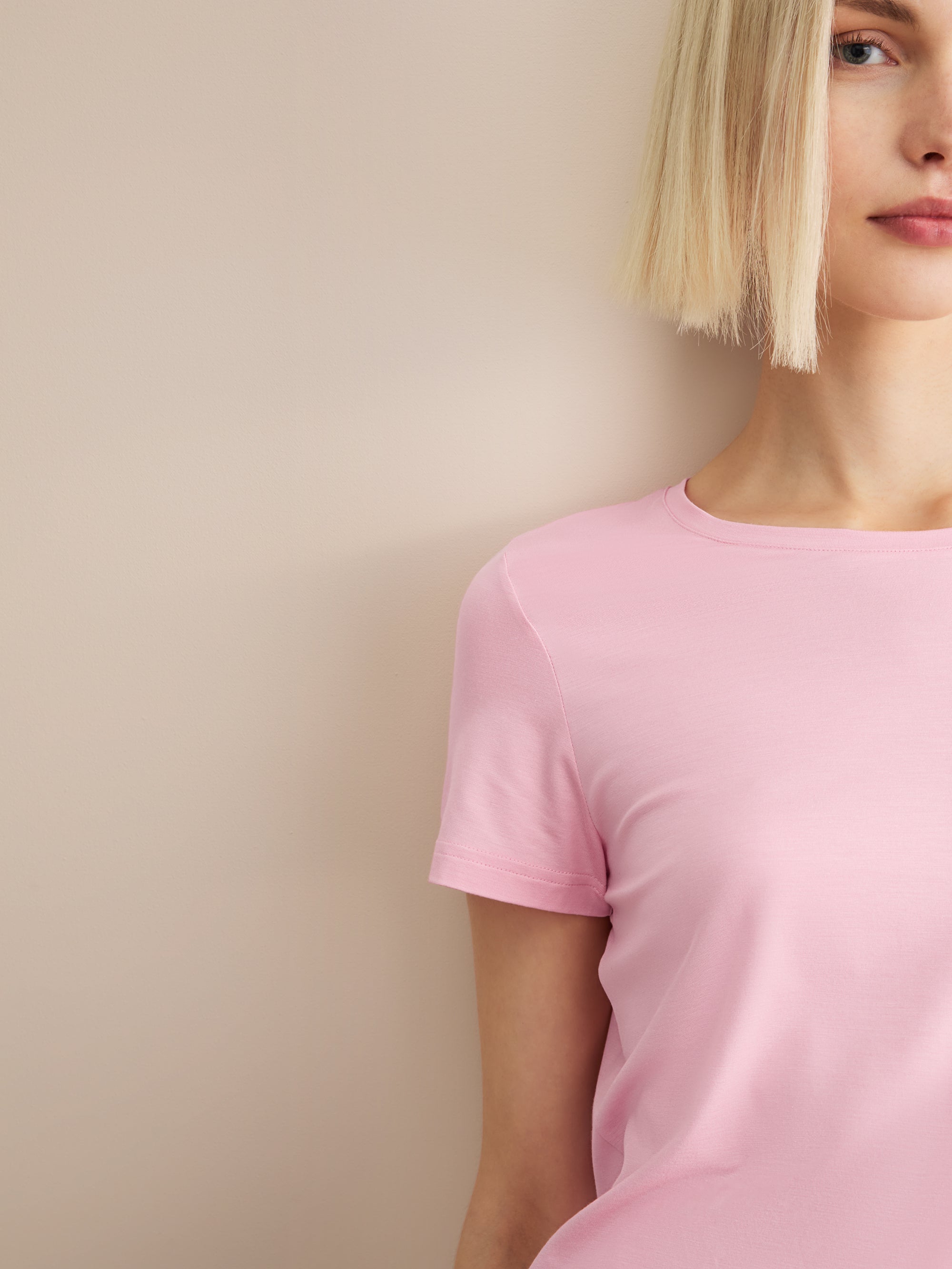 Women's T-Shirt Lara Micro Modal Stretch Ballet Pink