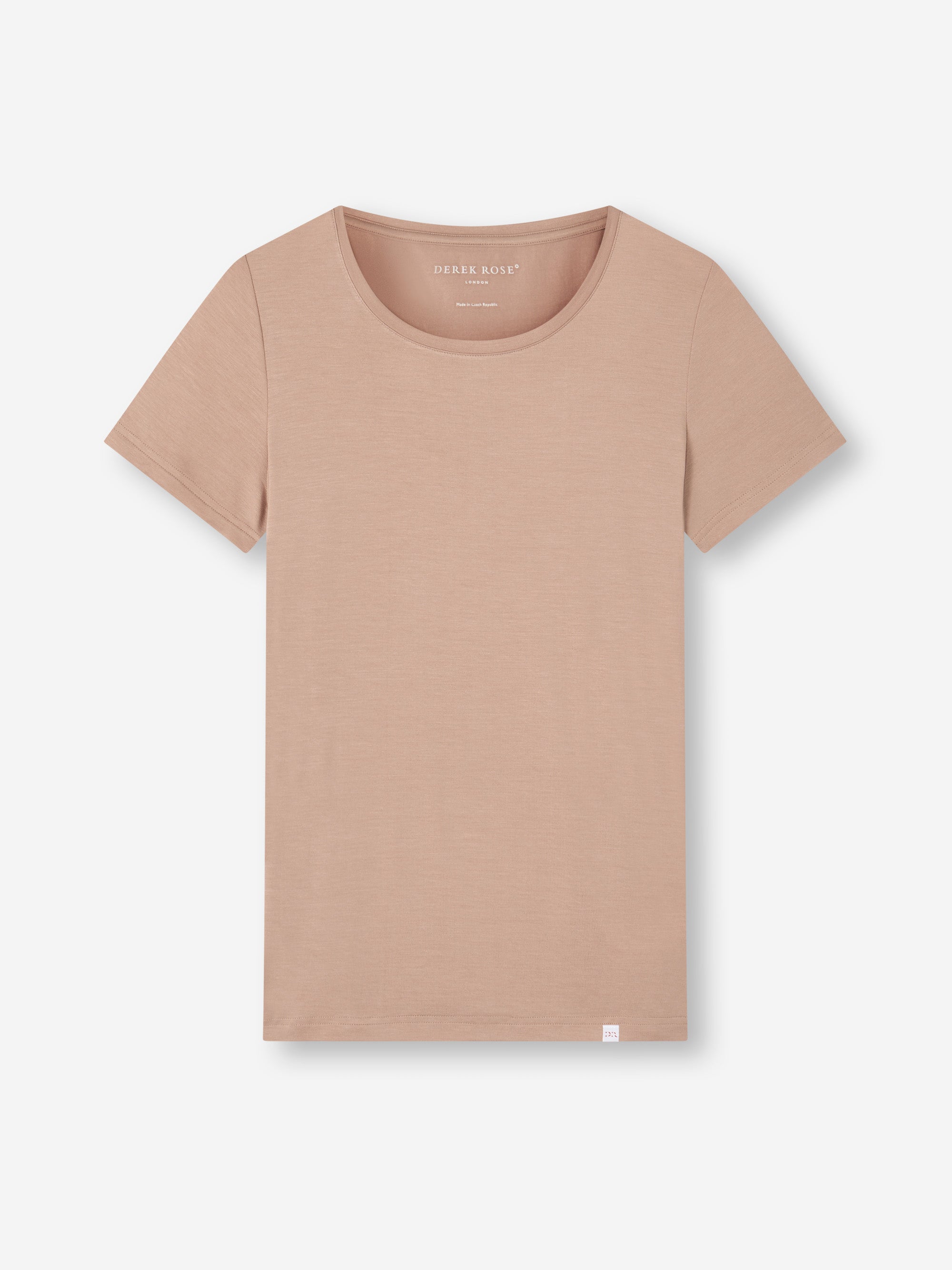 Women's T-Shirt Lara Micro Modal Stretch Almond Blush