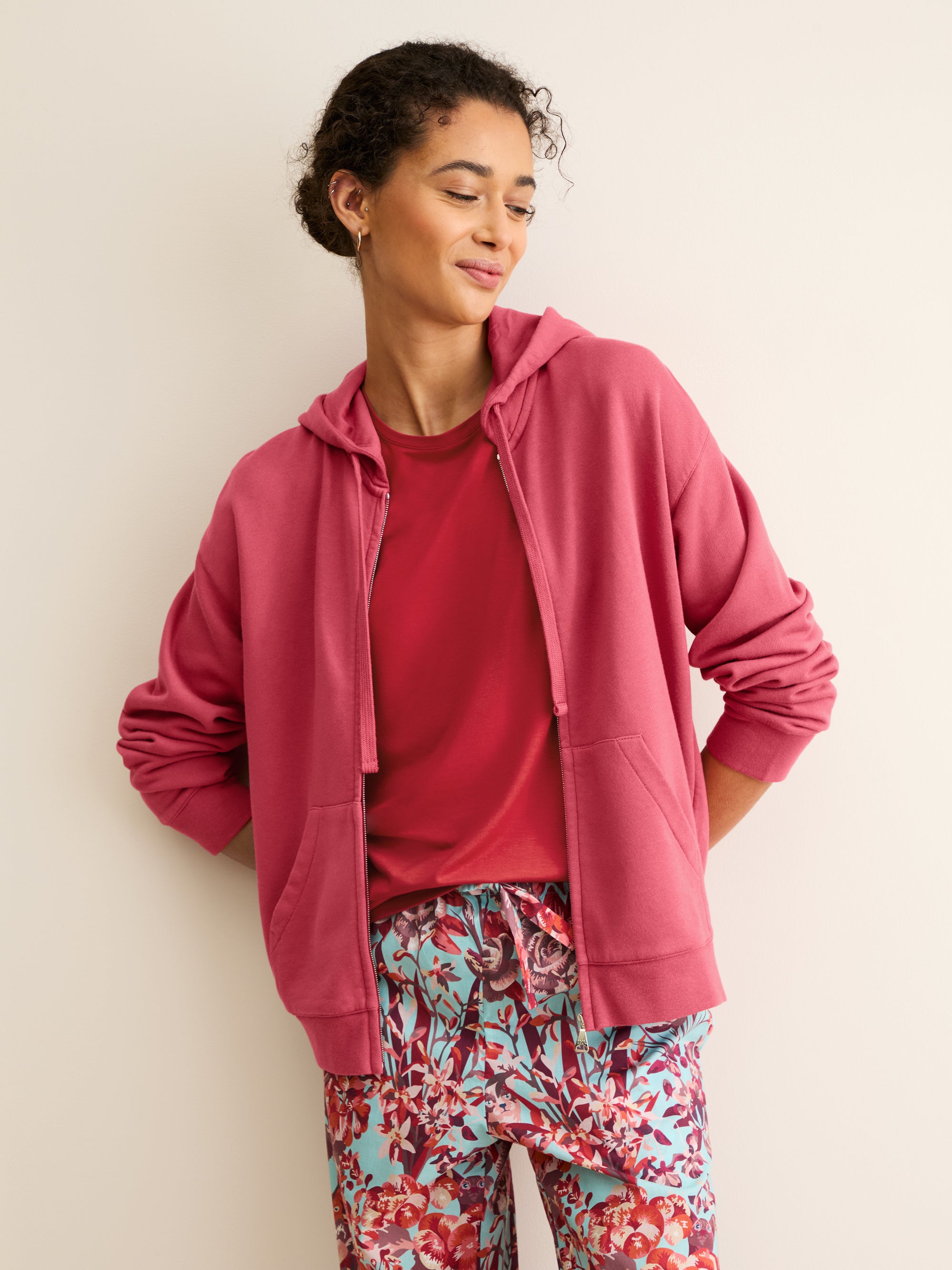 Women's T-Shirt Lara Micro Modal Stretch Cherry Red