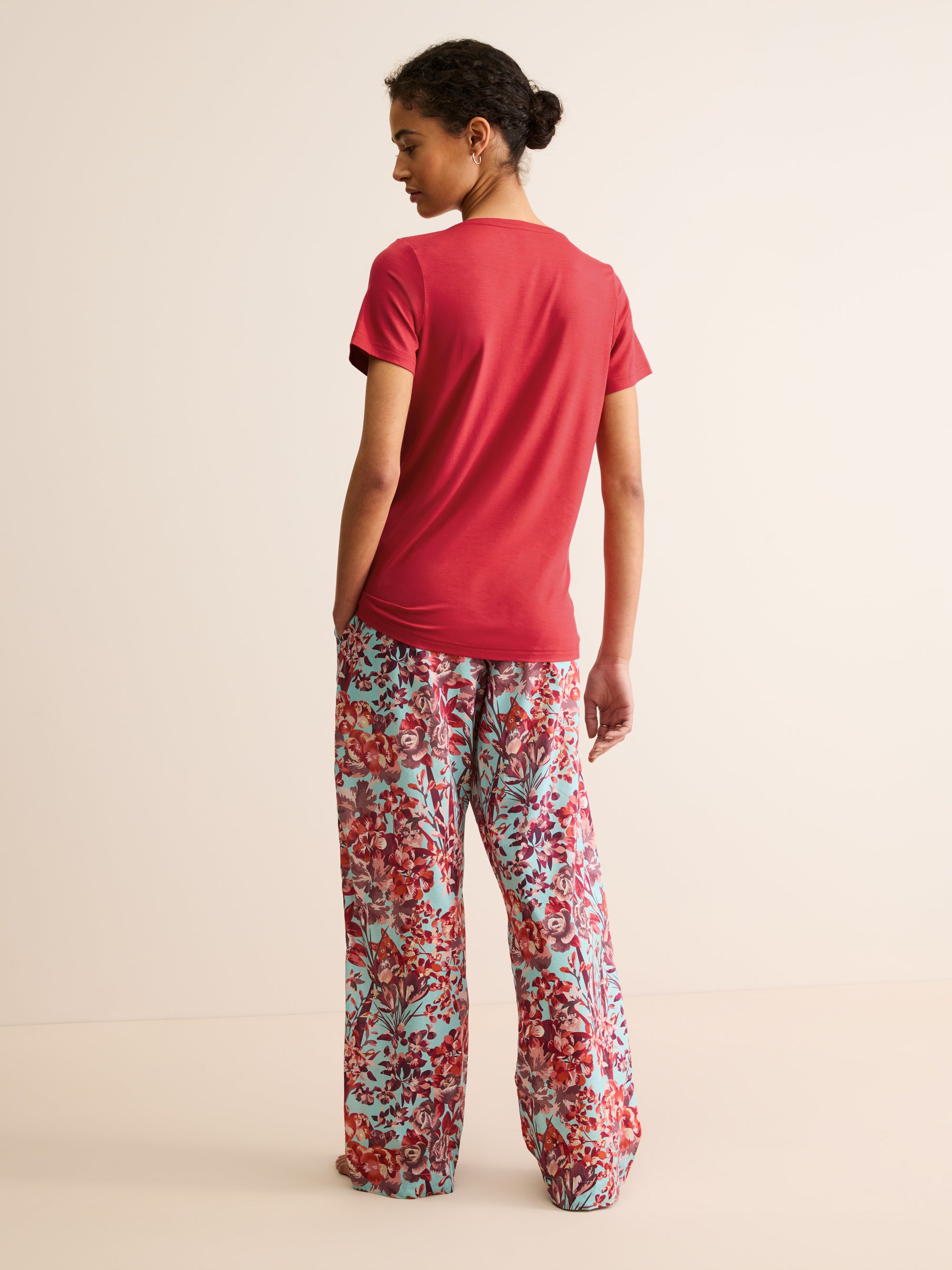 Women's T-Shirt Lara Micro Modal Stretch Cherry Red