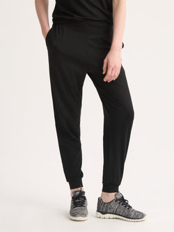 Women's Sweatpants Basel Micro Modal Stretch Black