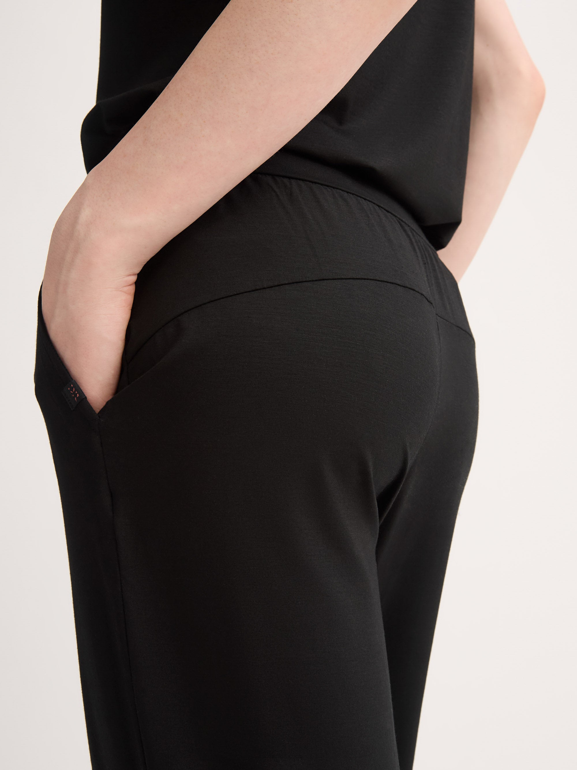 Women's Track Pants Basel Micro Modal Stretch Black